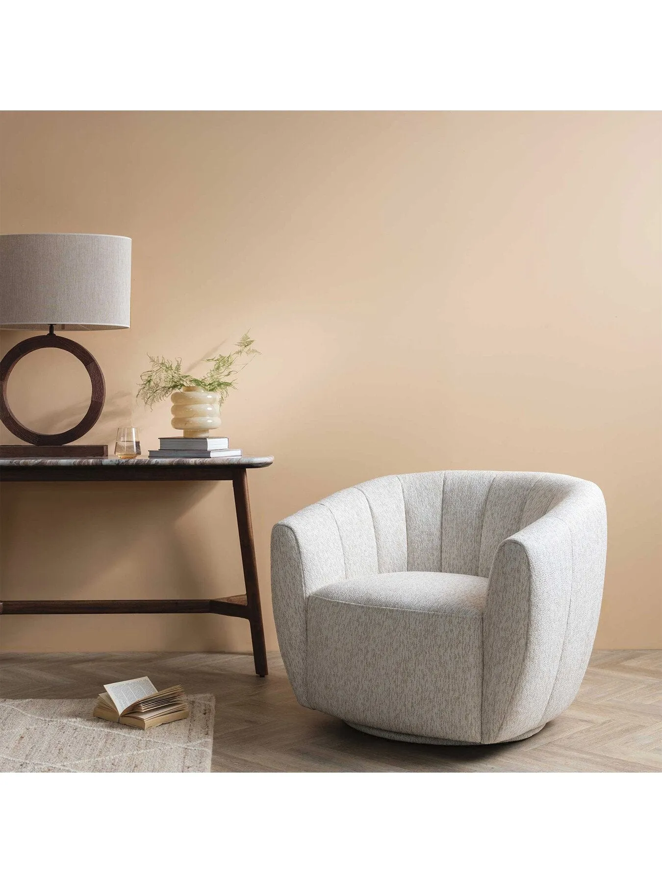 1-Seater Armchair with Pocket Springs - Beige