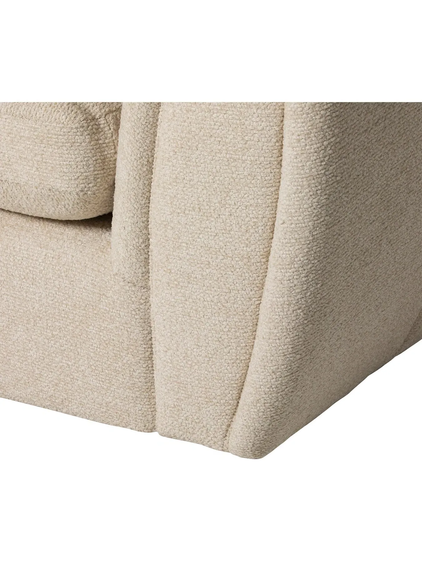 1-Seater Modular Corner Unit - Neutral, Fabric