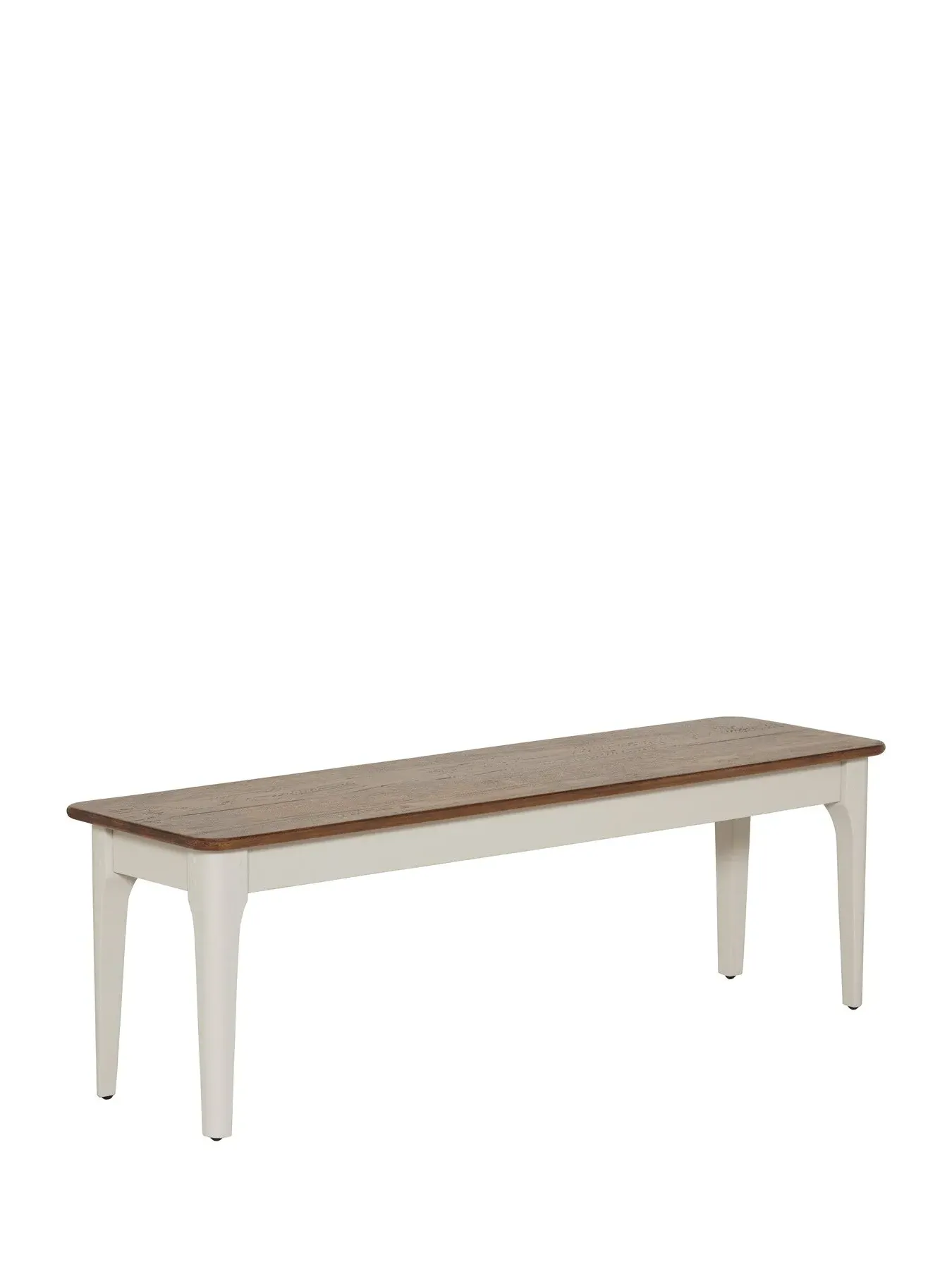 135cm Bench - White, Mango Wood
