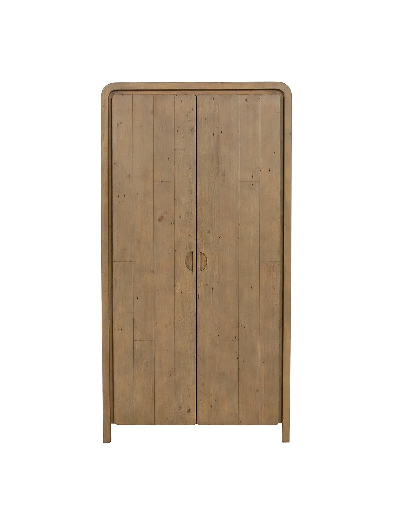 2 Door Wardrobe - Brown, Reclaimed Wood