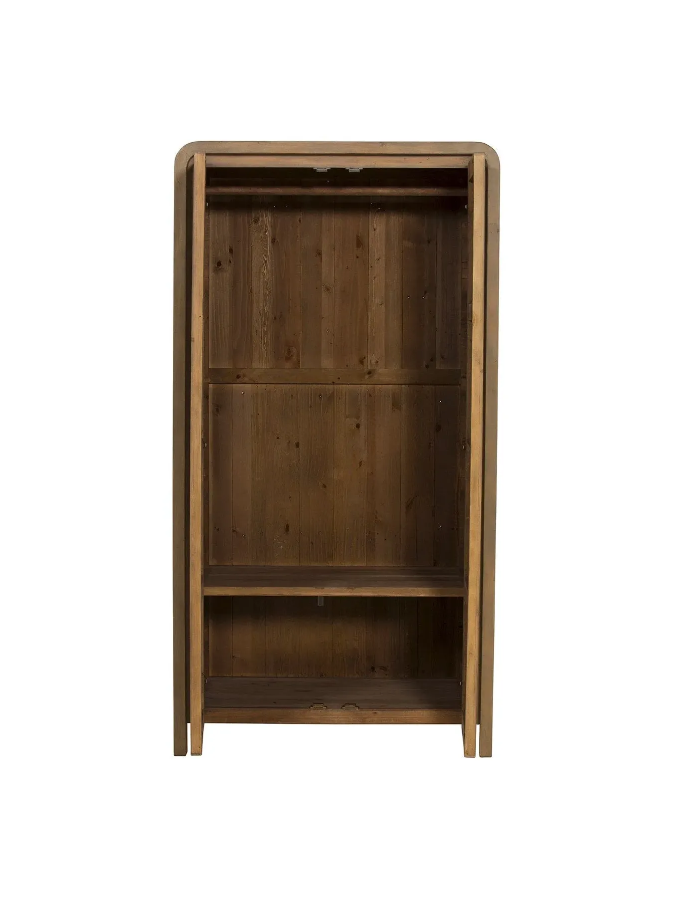 2 Door Wardrobe - Brown, Reclaimed Wood