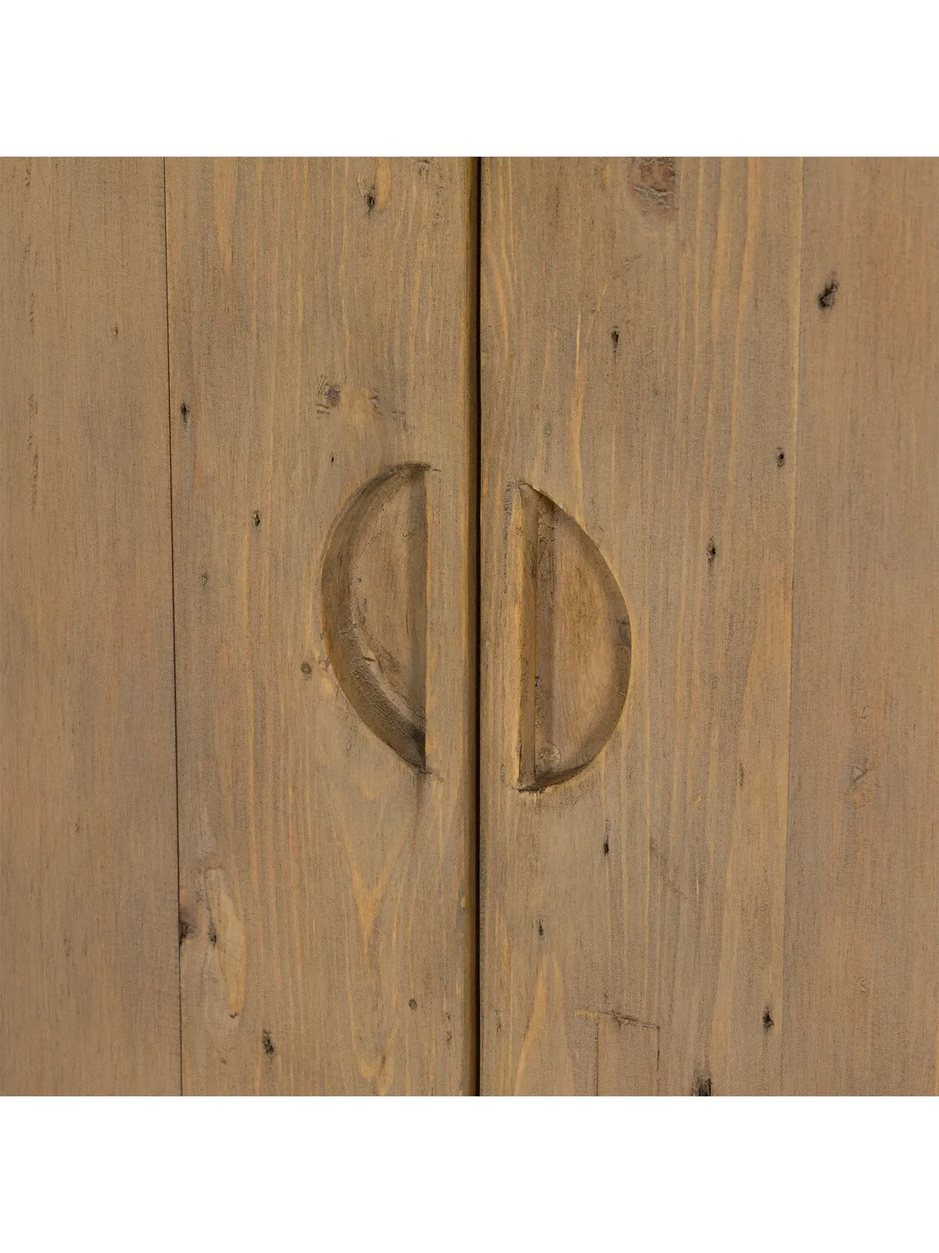 2 Door Wardrobe - Brown, Reclaimed Wood