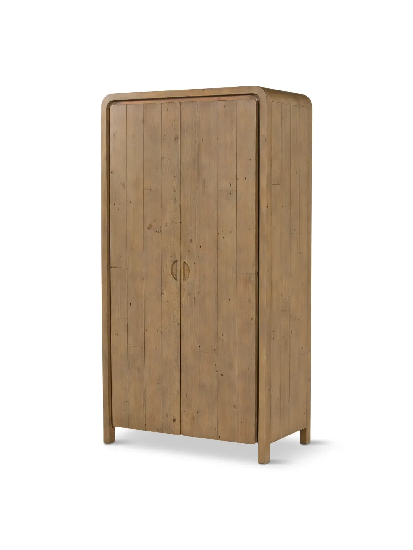 2 Door Wardrobe - Brown, Reclaimed Wood image