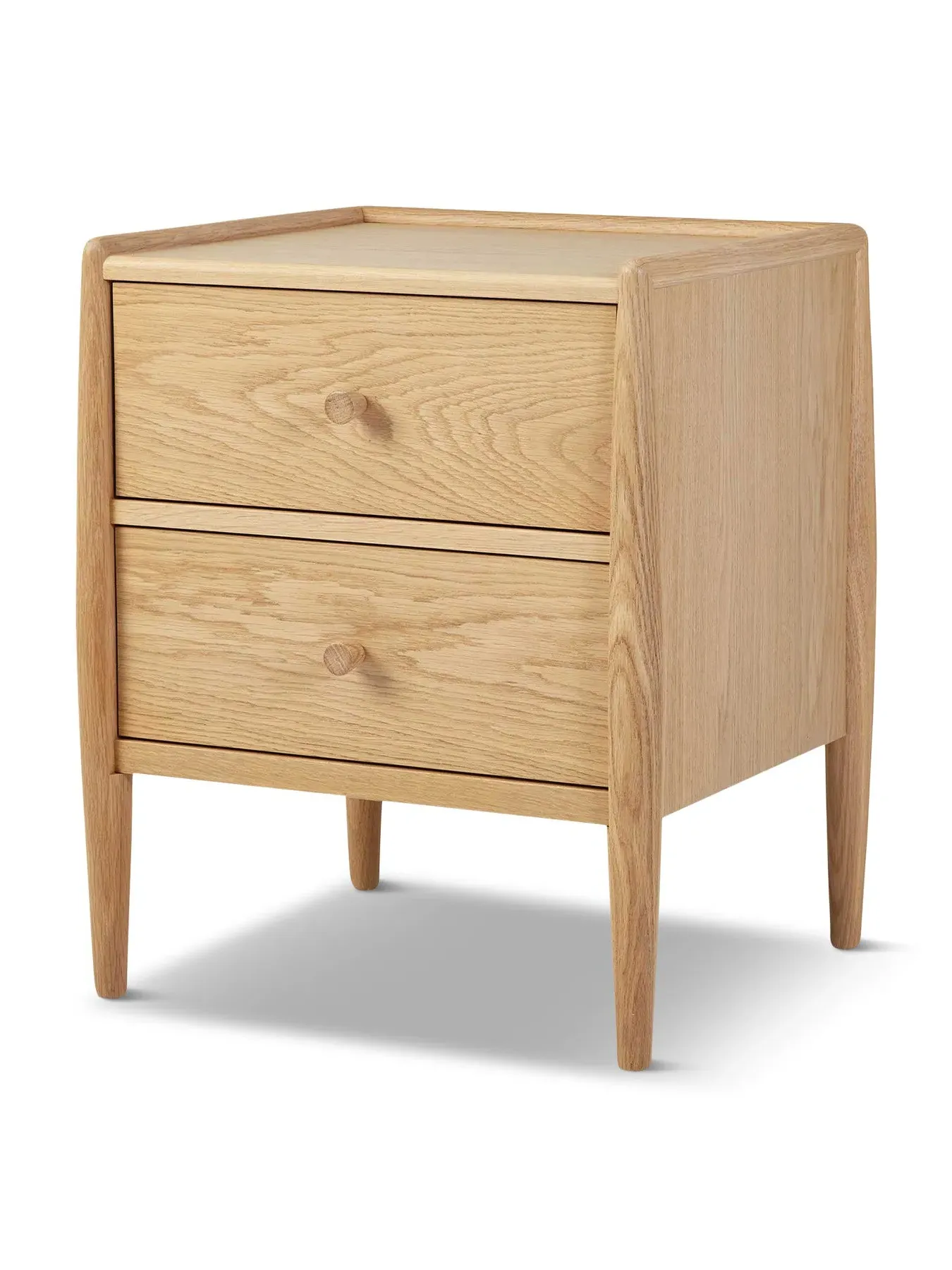 2-Drawer Bedside Chest - Neutral, Oak image