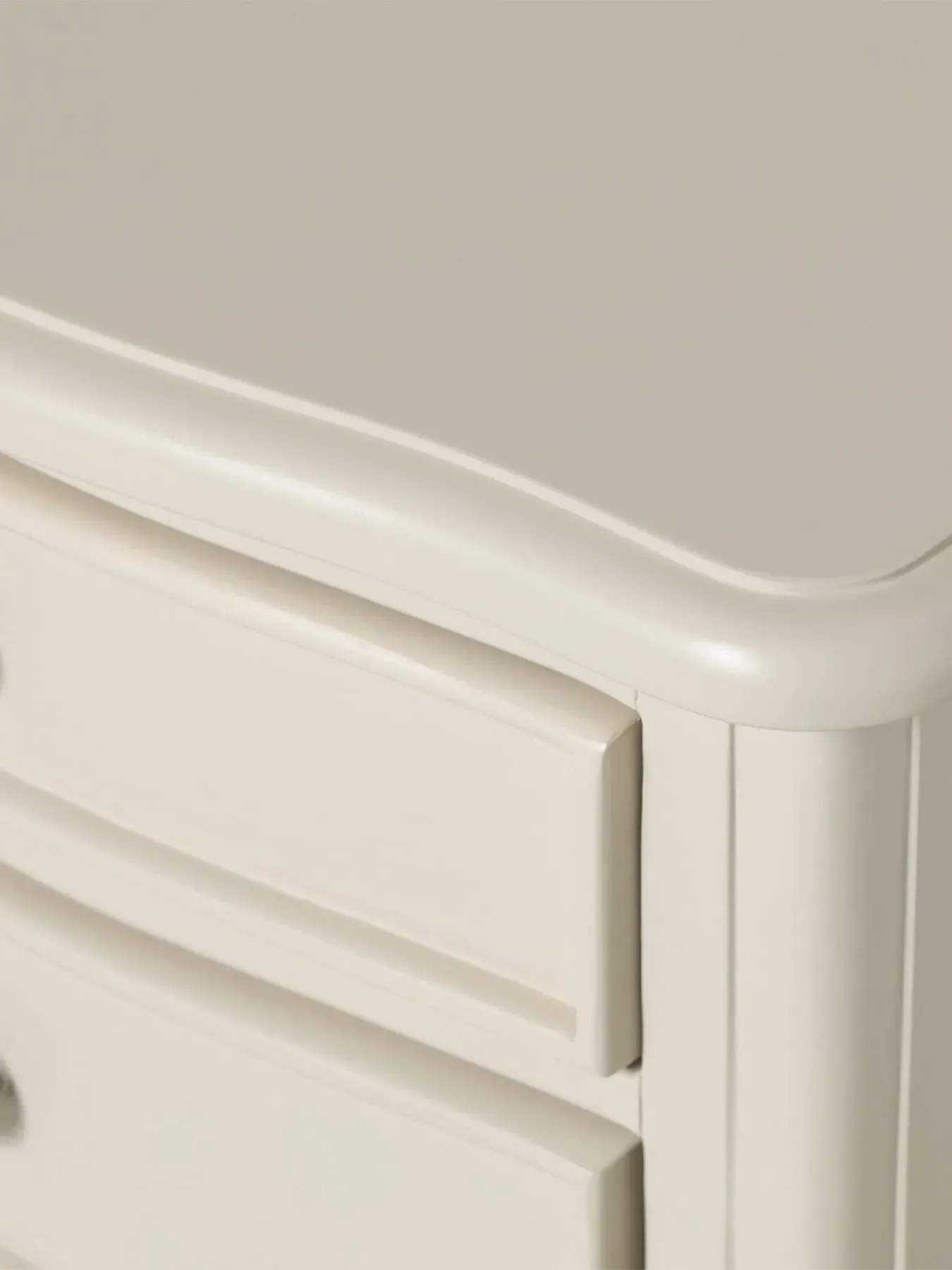 2-Drawer Bedside Table - White, Wood