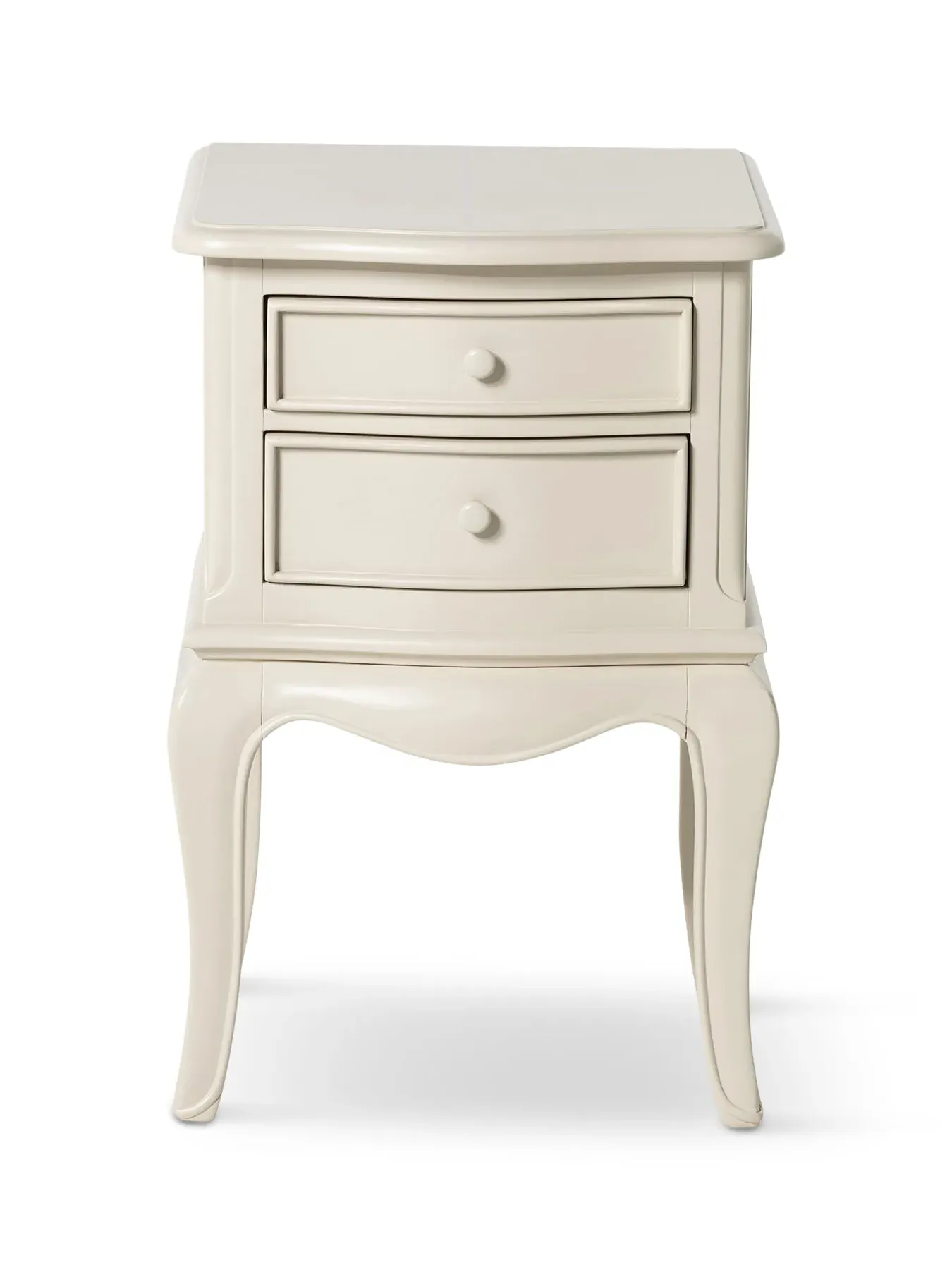 2-Drawer Bedside Table - White, Wood image