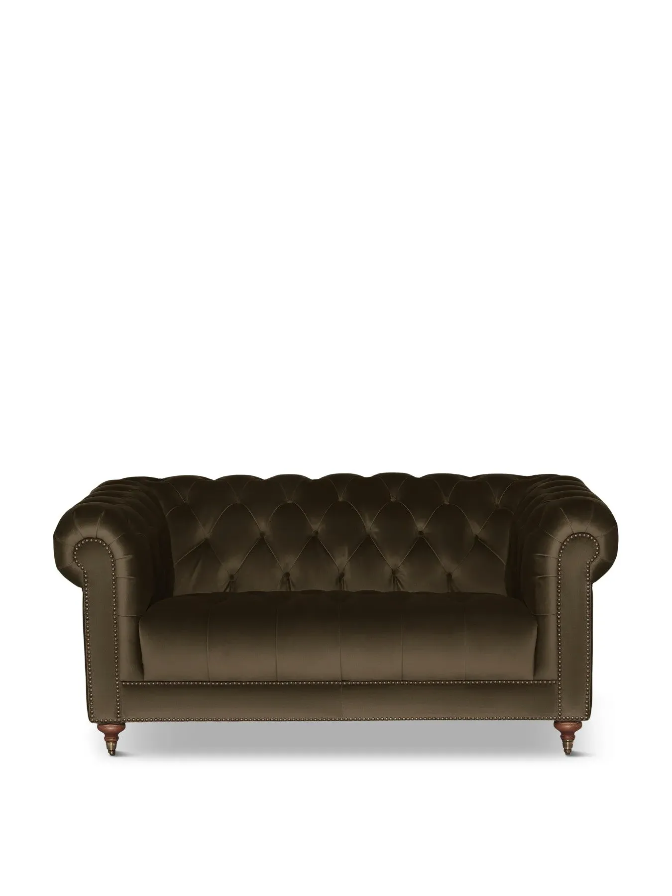 2-Seater Chesterfield Sofa - Green, Velvet image