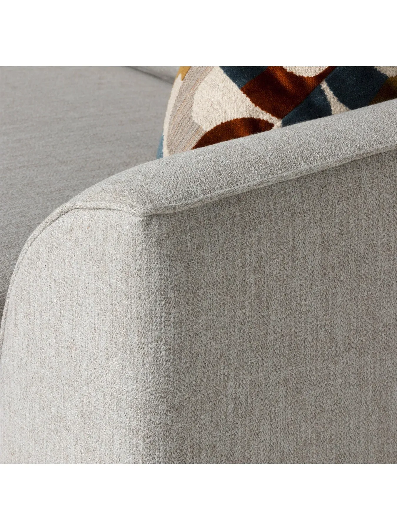 2-Seater Large Sofa with Scatter Cushions - Neutral