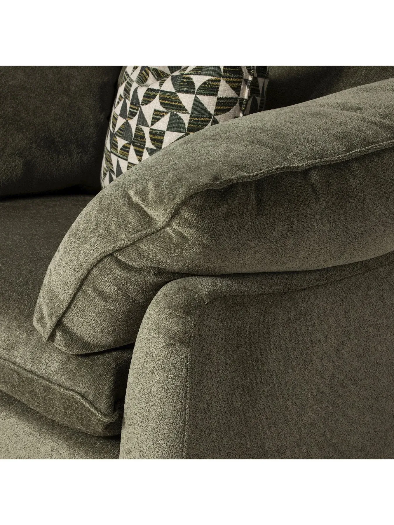 2-Seater Snuggle Chair - Green, Fabric