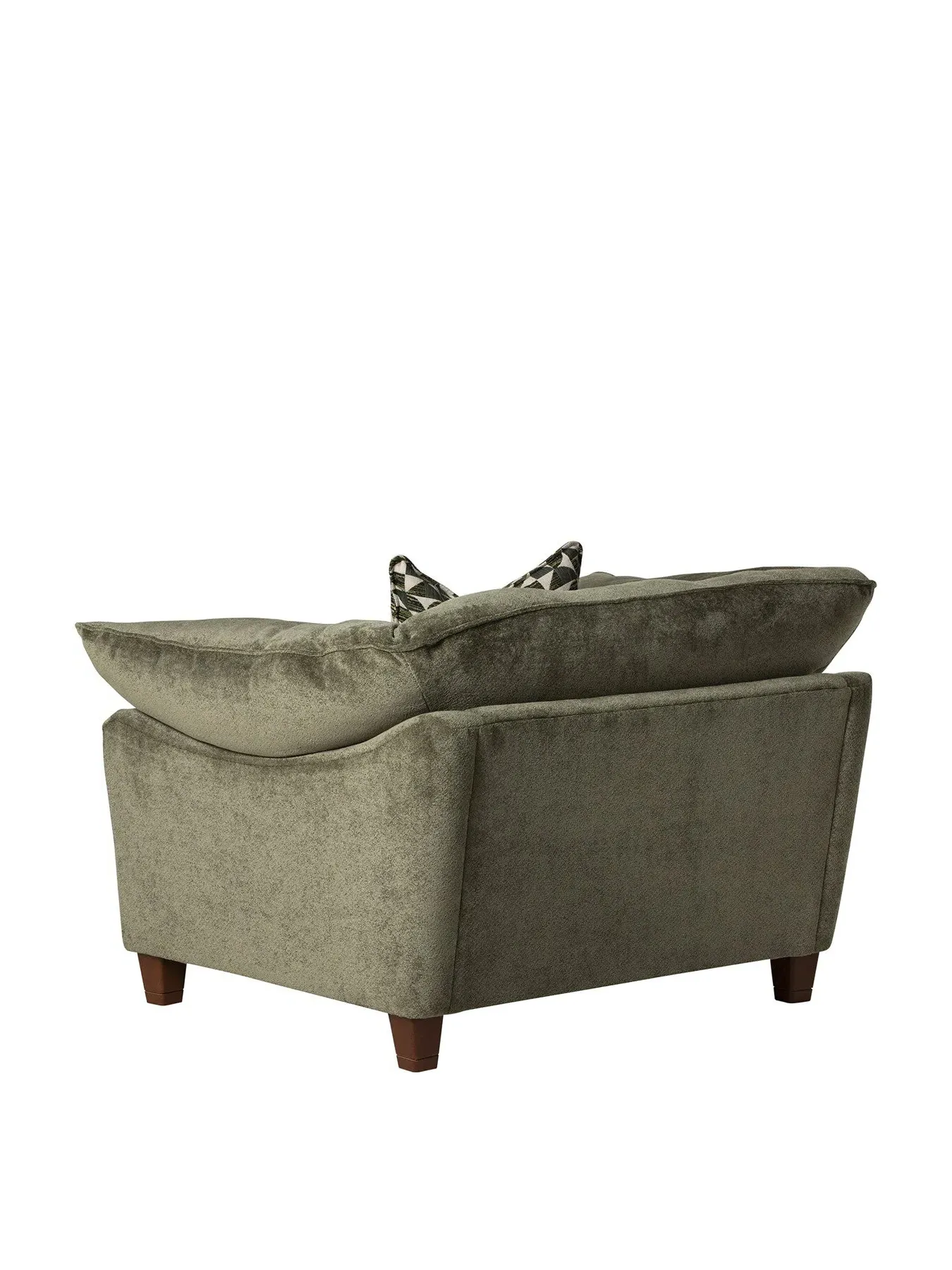 2-Seater Snuggle Chair - Green, Fabric