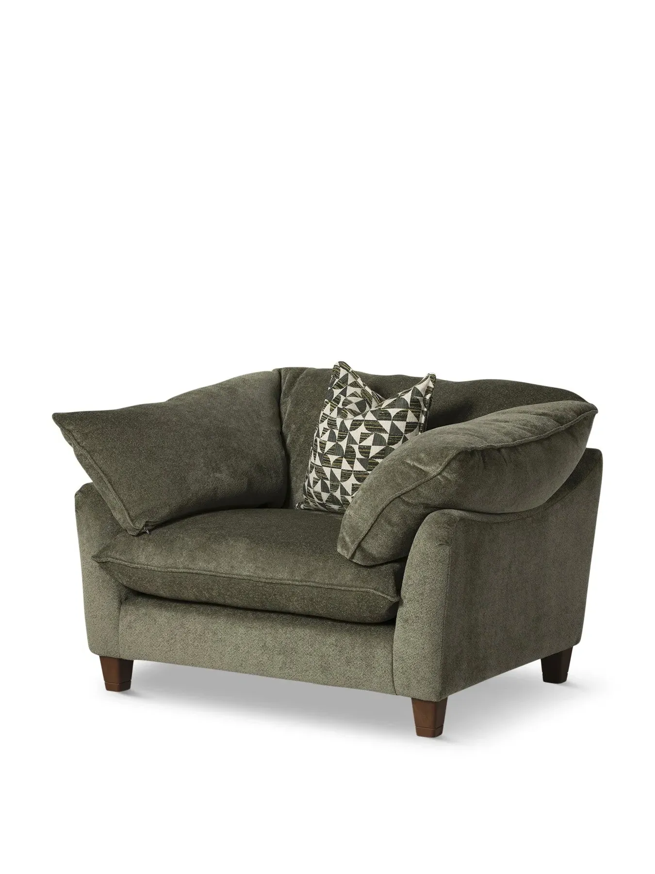 2-Seater Snuggle Chair - Green, Fabric image