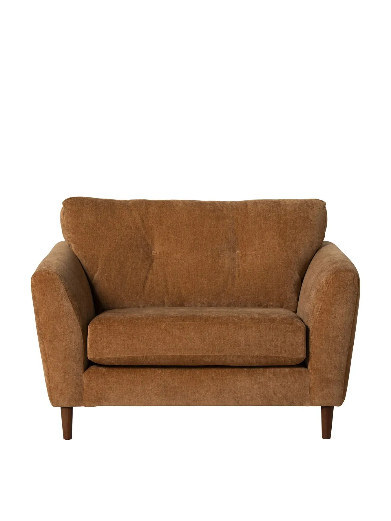 2-Seater Snuggle Chair - Orange, Fabric