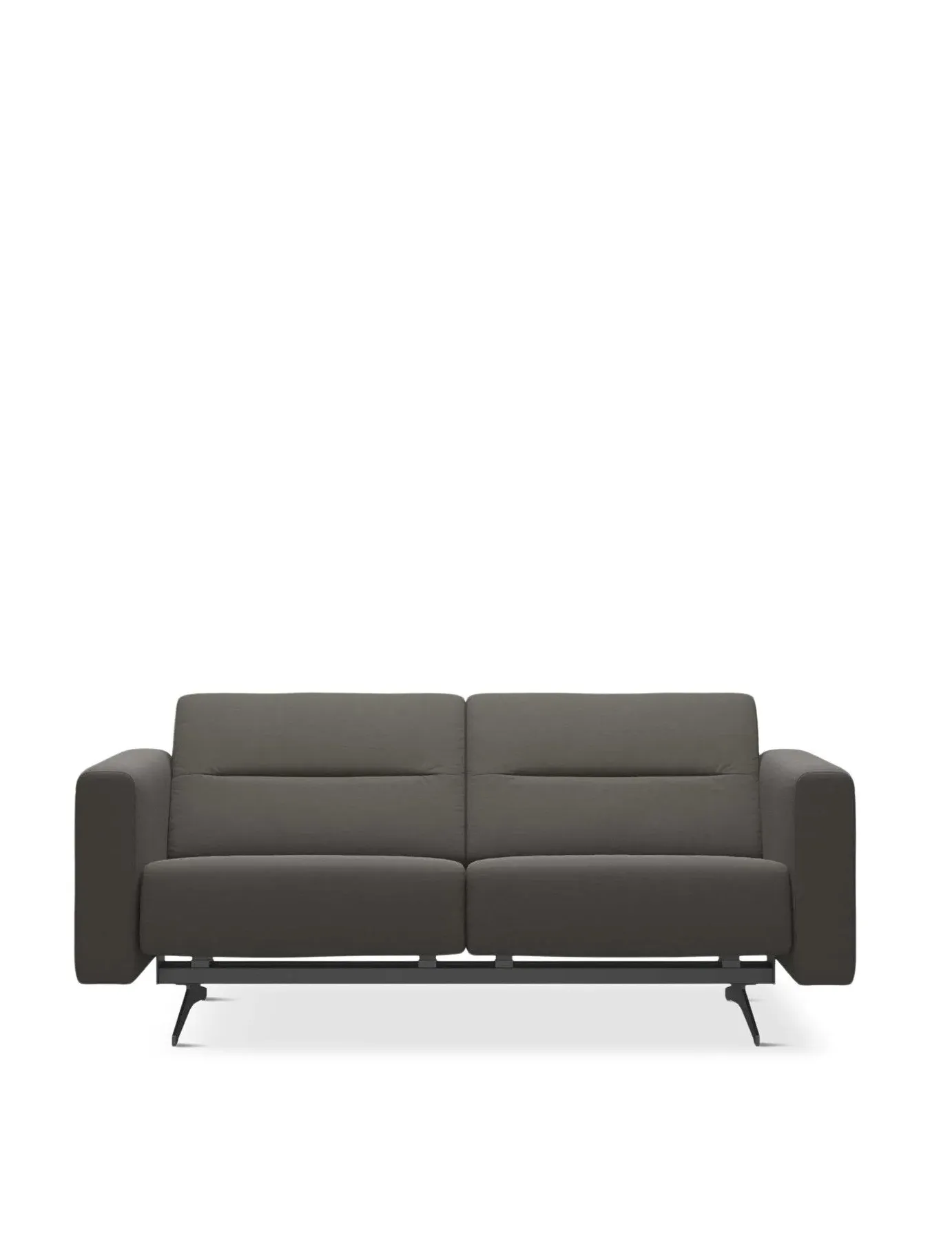 2-Seater Sofa - Grey, Leather image