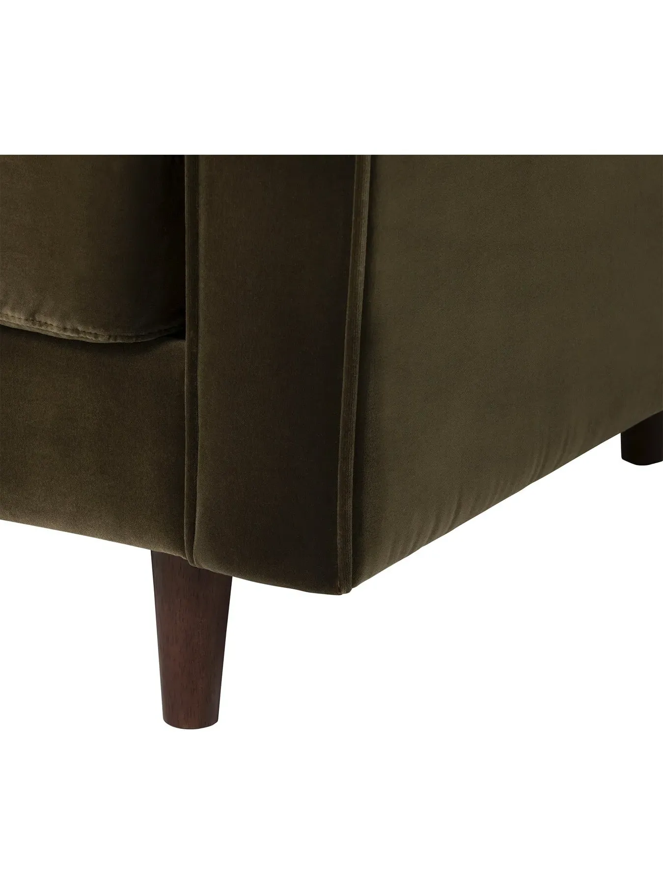 2-Seater Sofa with Tufted Cushion - Green, Velvet