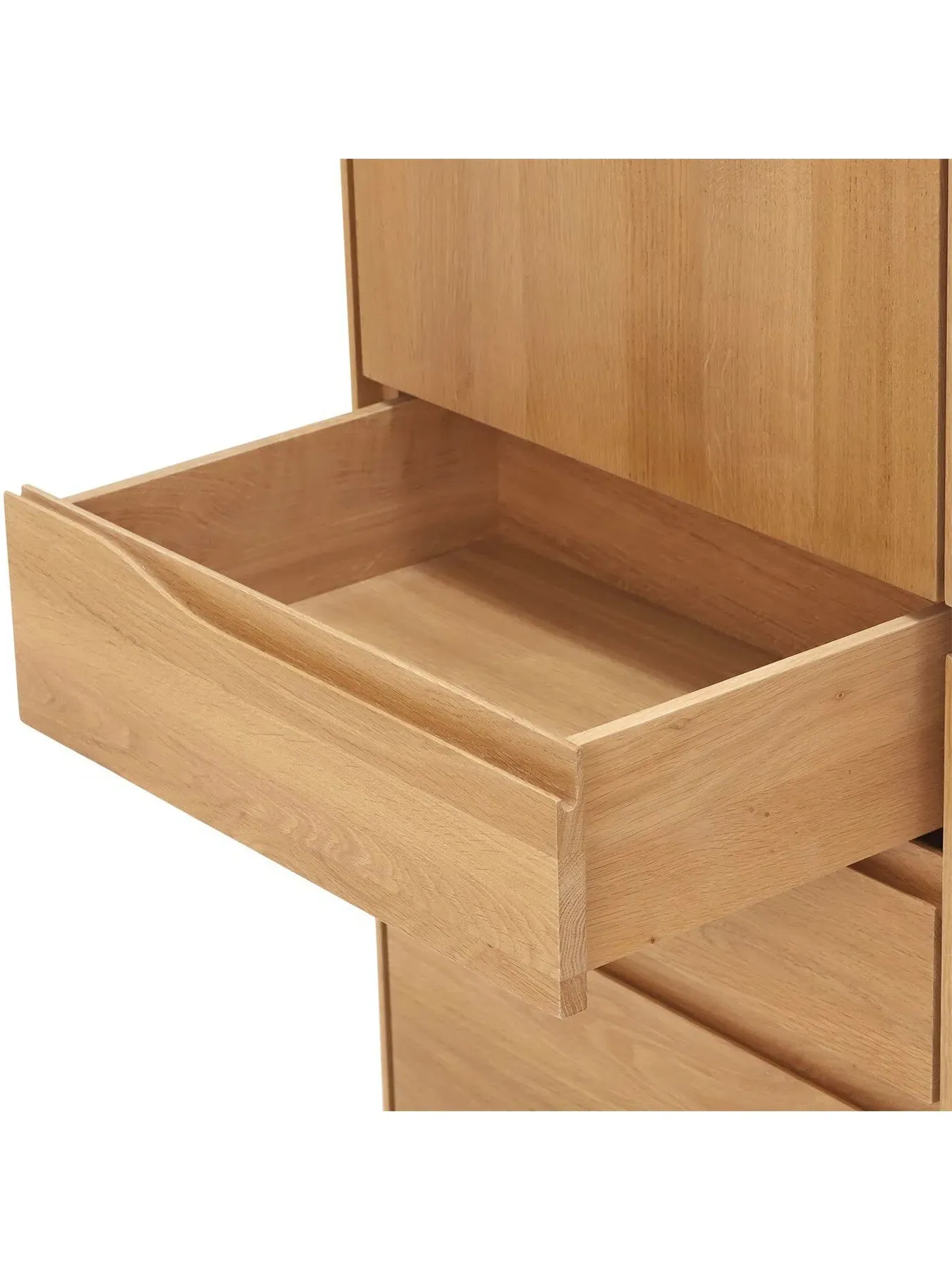 3 Door 3 Drawer Highboard - Neutral, Oak Wood