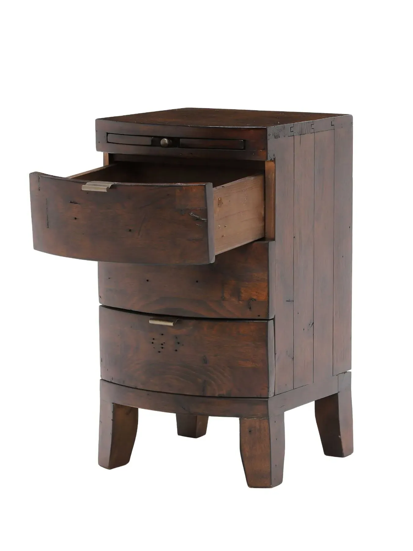 3-Drawer Bedside Table - Chestnut, Reclaimed Wood