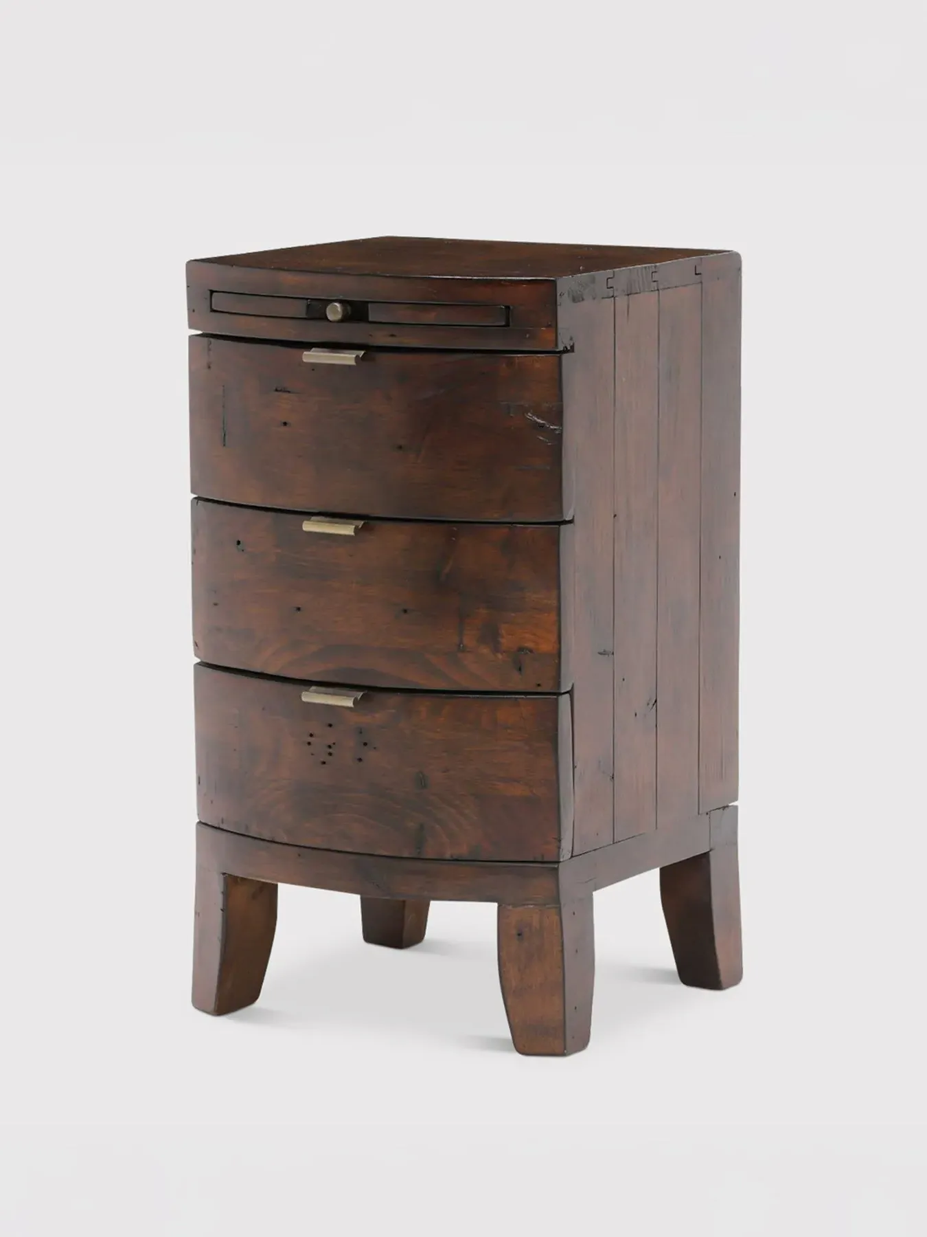 3-Drawer Bedside Table - Chestnut, Reclaimed Wood