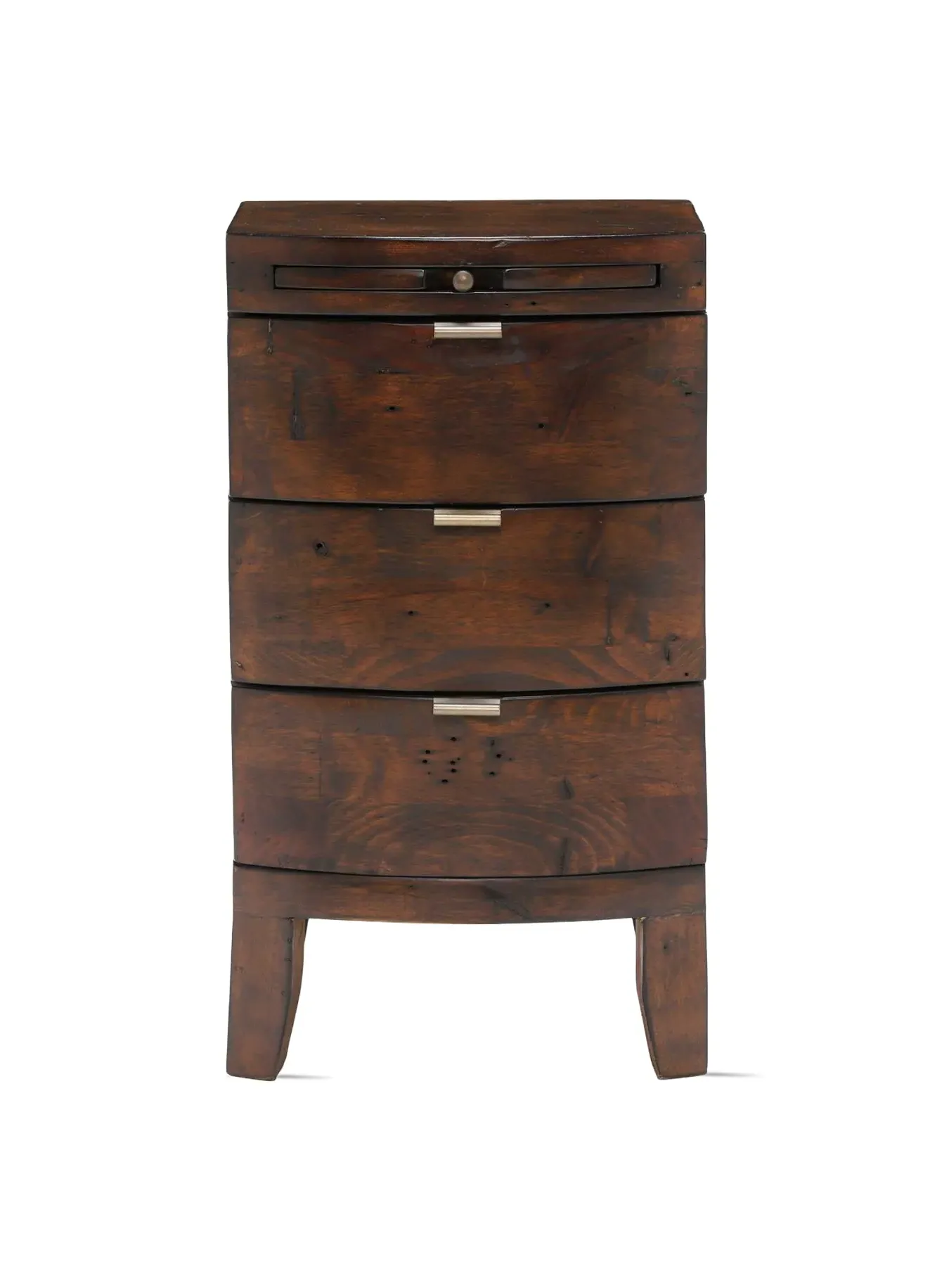 3-Drawer Bedside Table - Chestnut, Reclaimed Wood image