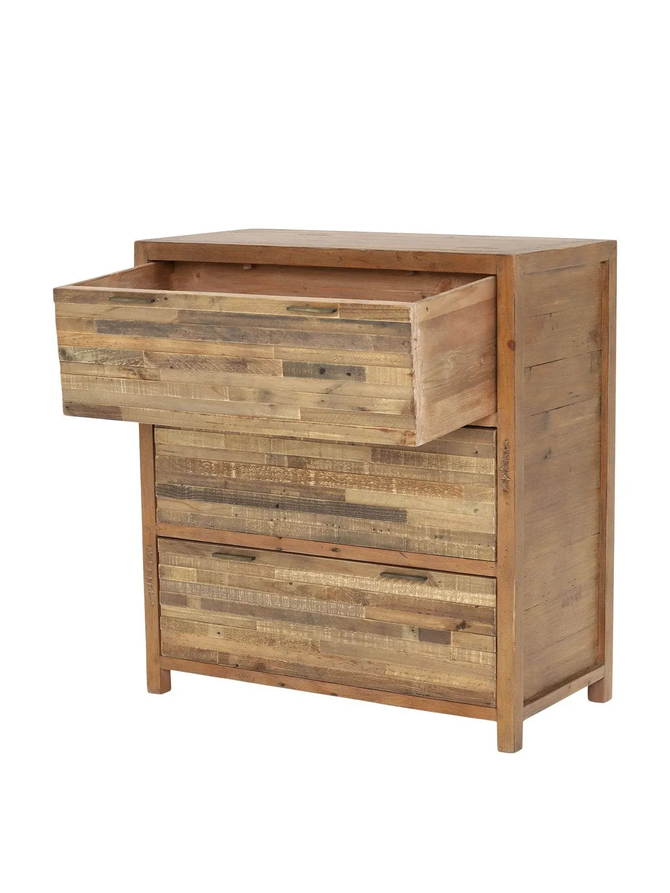 3 Drawer Chest - Oak, Reclaimed Wood