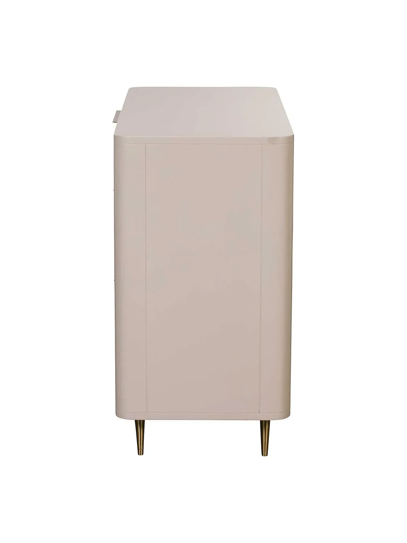 3-Drawer Chest - White, Mahogany