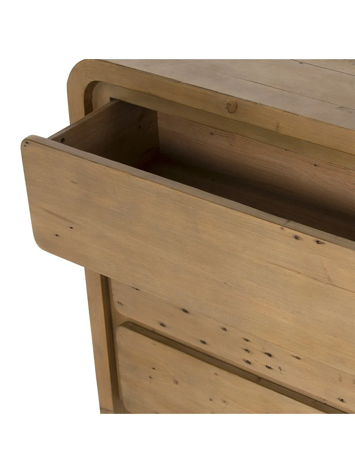 3 Drawer Lowboy Cabinet - Brown, Reclaimed Wood