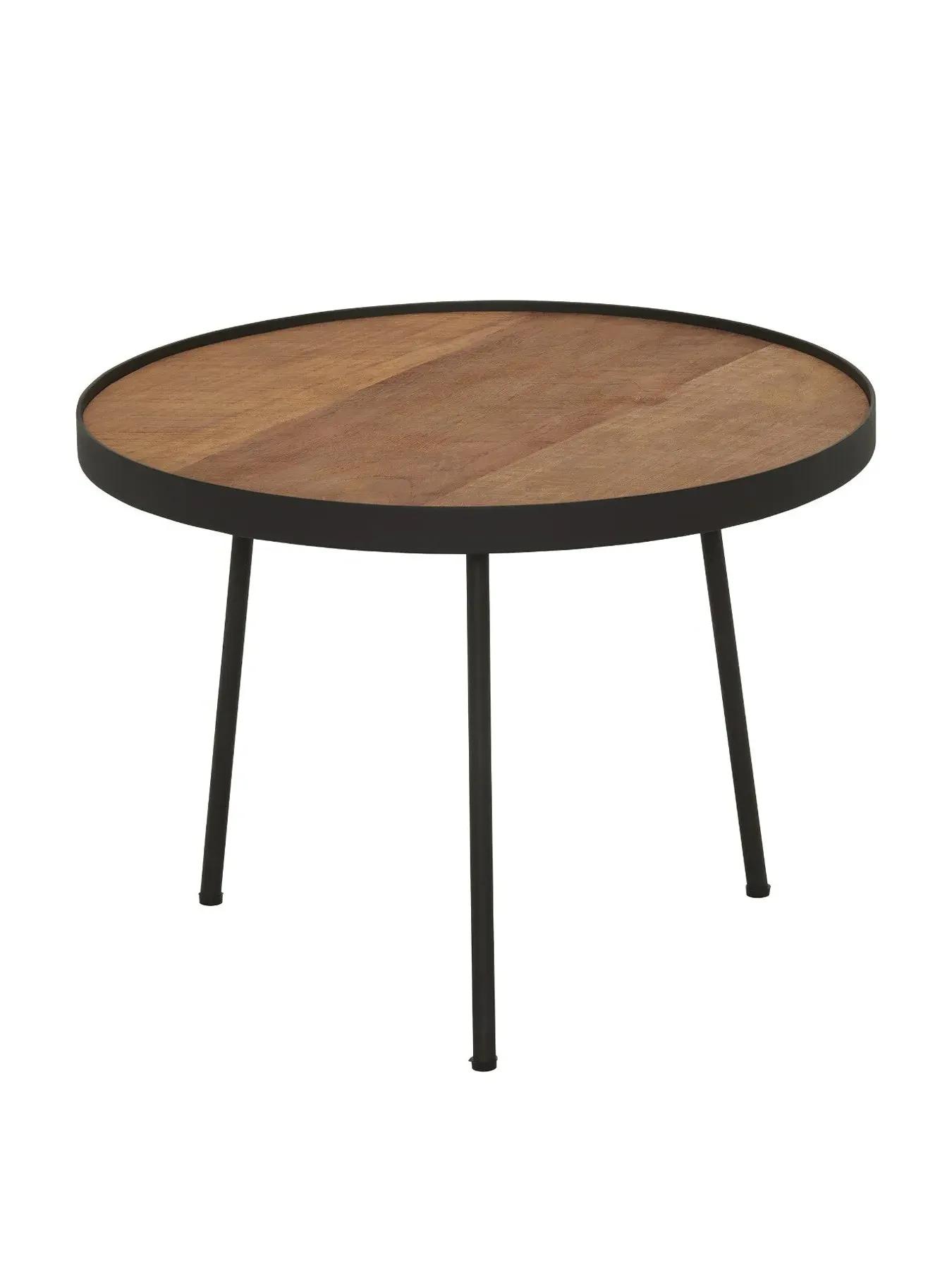 3-Piece Round Coffee Table Set - Brown, Wood