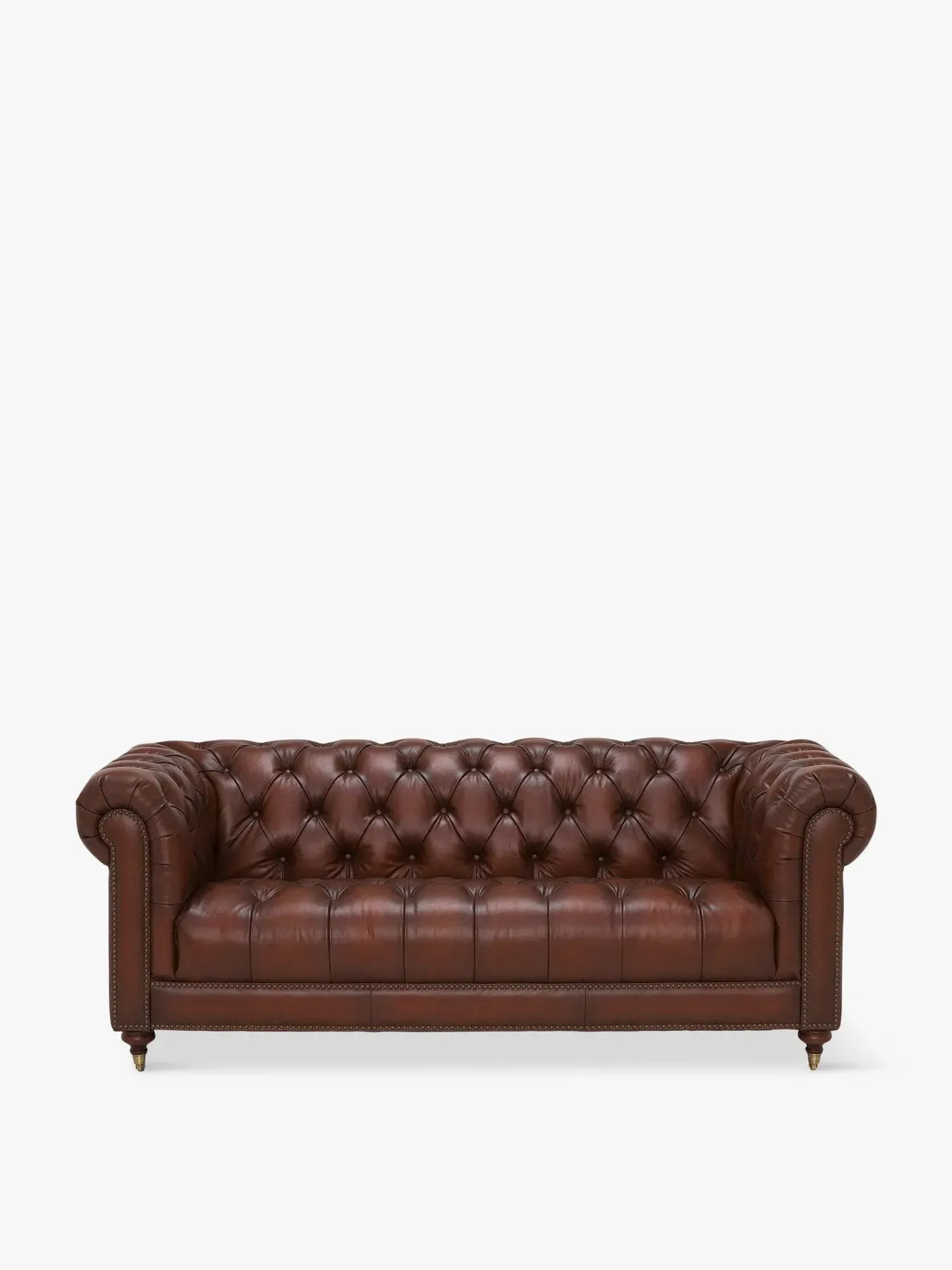 3-Seater Chesterfield Sofa - Vintage Tabac, Leather image