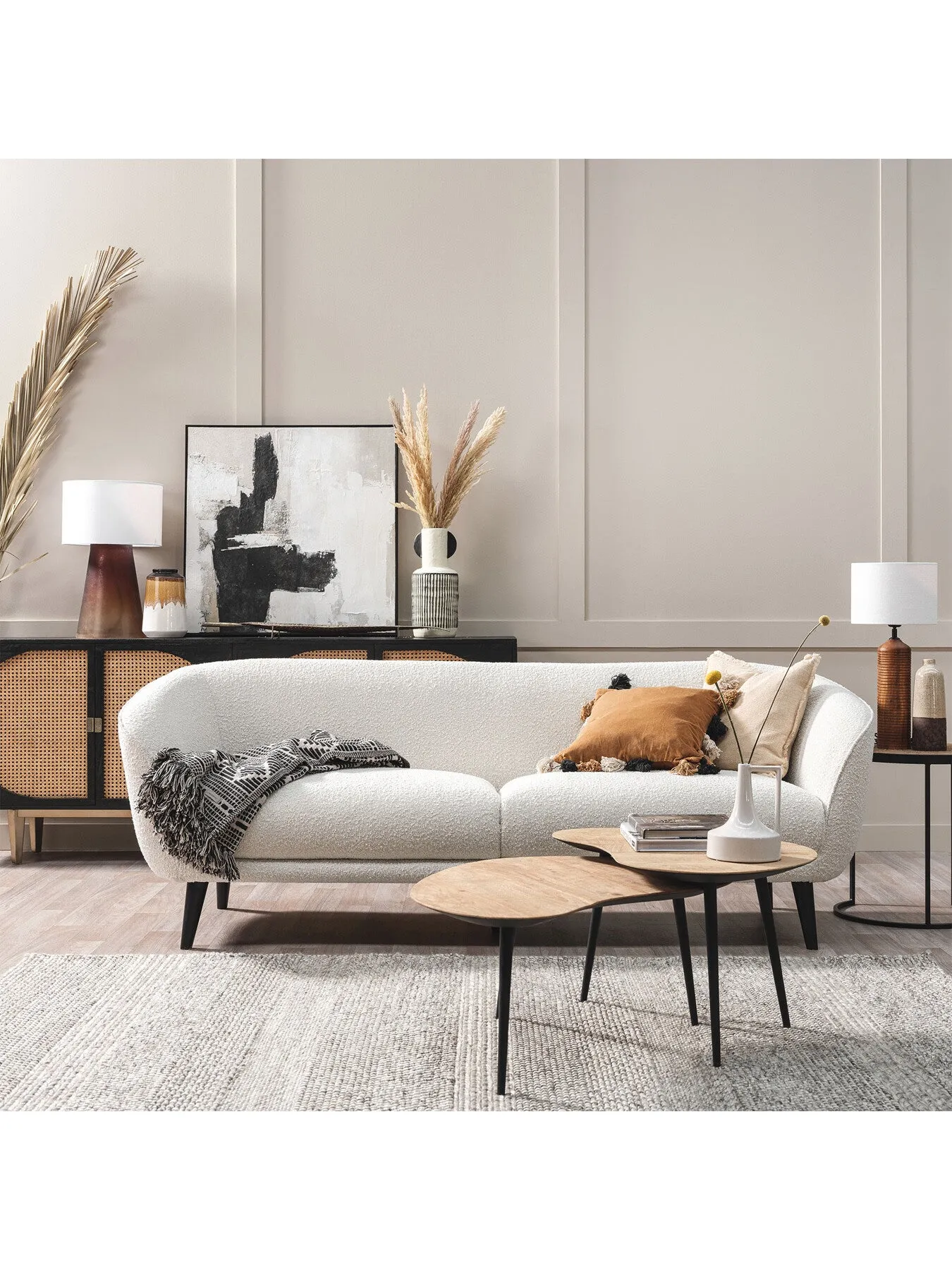3-Seater Sofa - Neutral