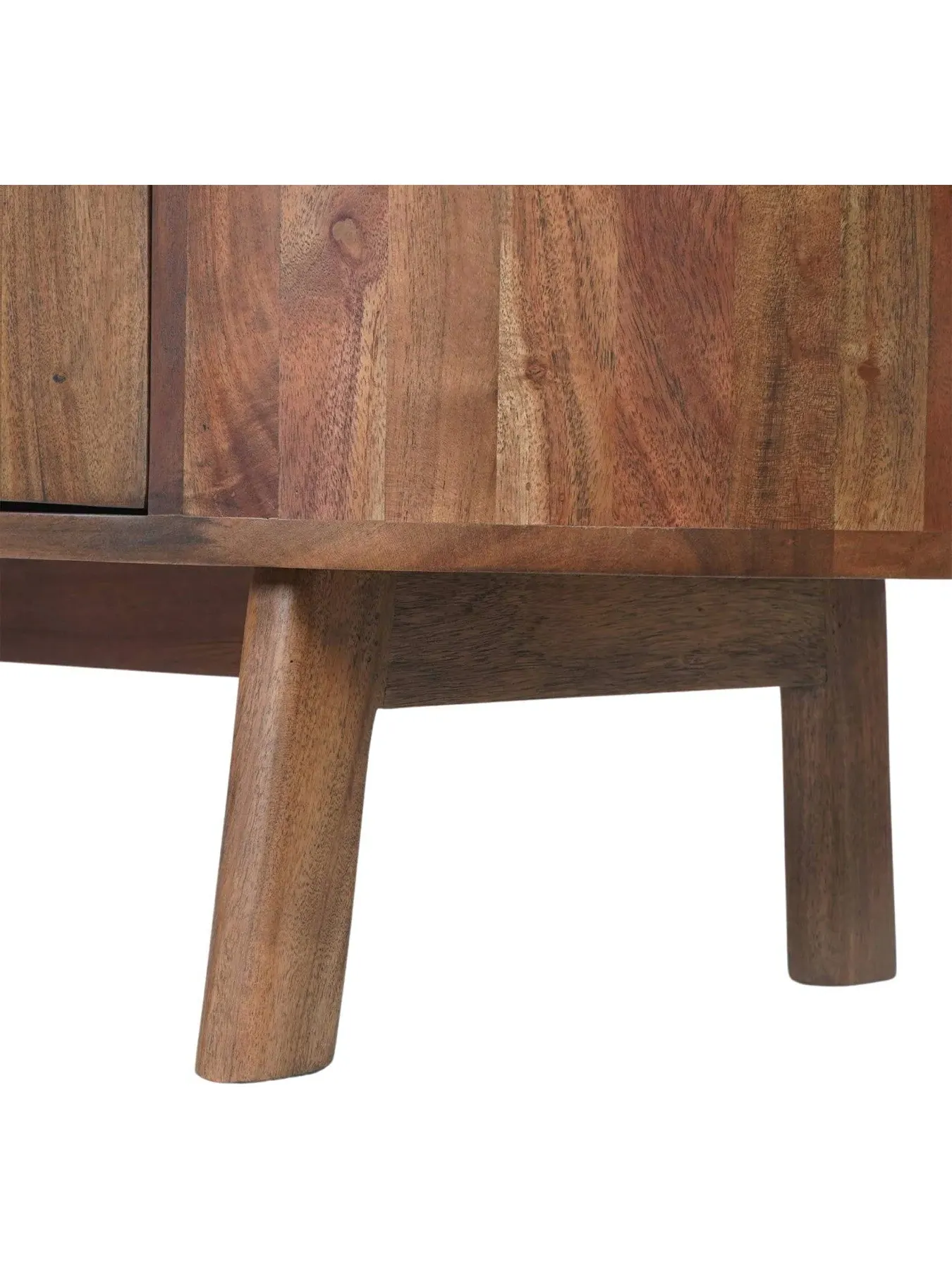 4-Door Sideboard with Marble Top - Brown, Acacia