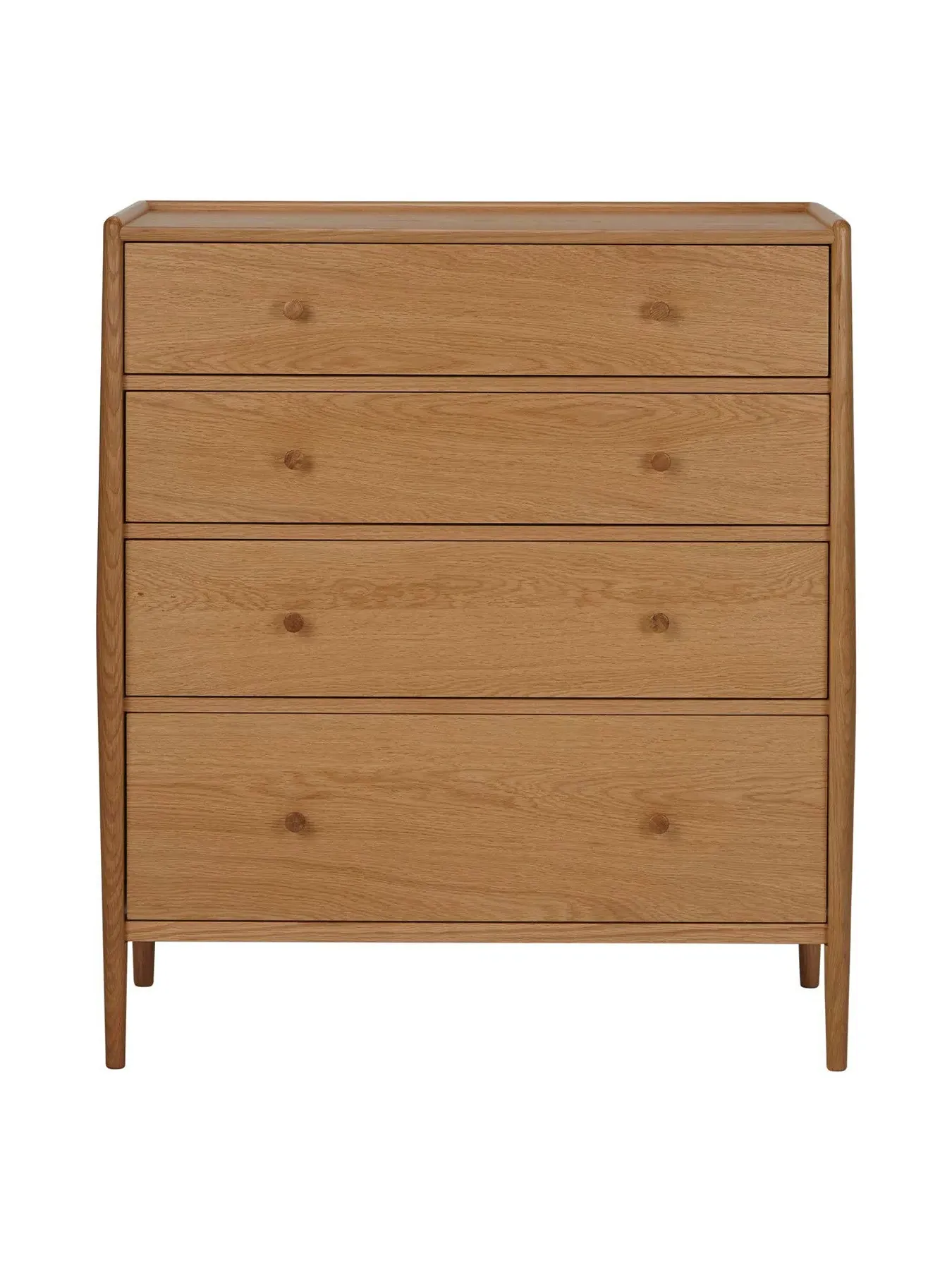 4-Drawer Chest with Dovetail Joints - Oak