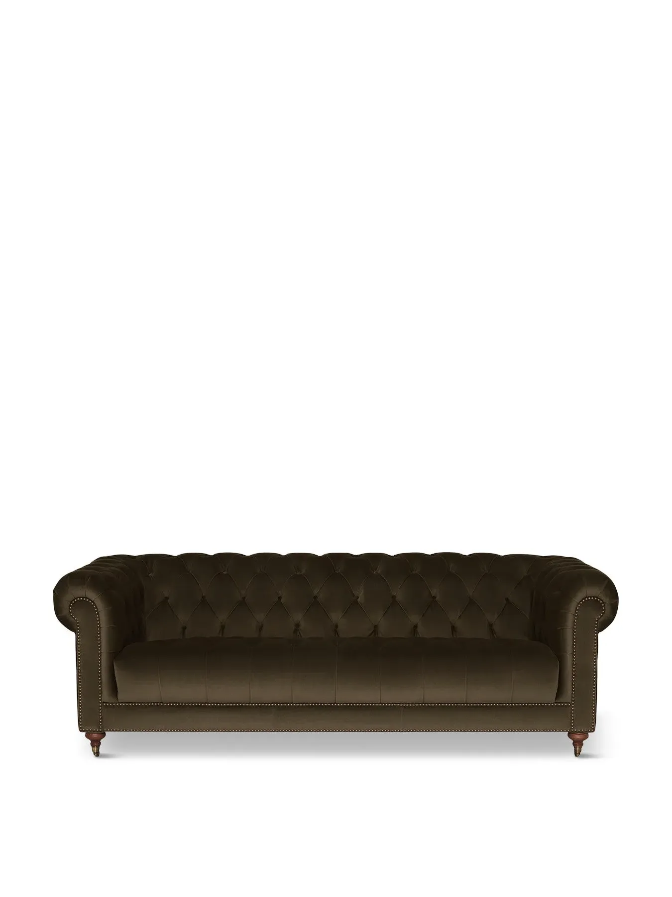 4-Seater Chesterfield Sofa - Green, Velvet image
