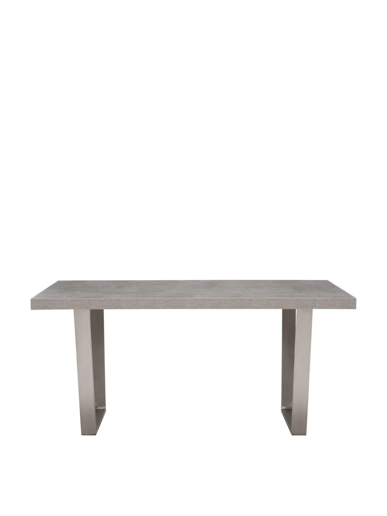 4-Seater Dining Table Concrete Effect - Grey