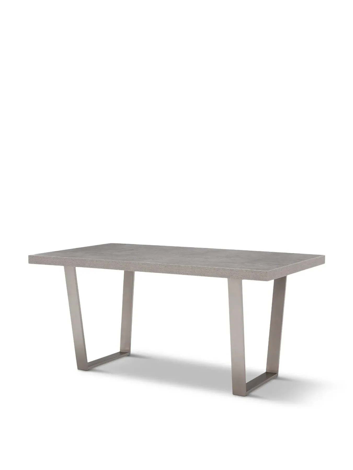 4-Seater Dining Table Concrete Effect - Grey image