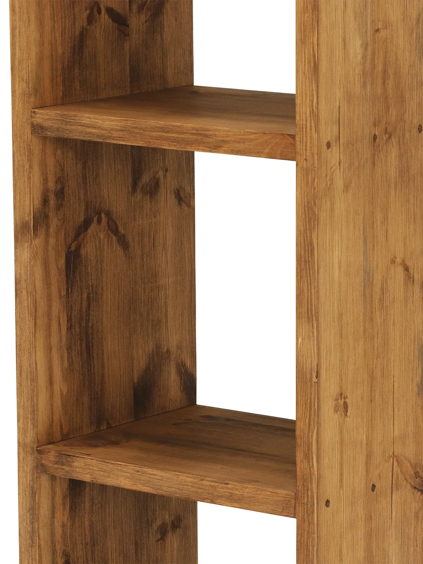 4-Section Storage Cube - Brown, Reclaimed Wood
