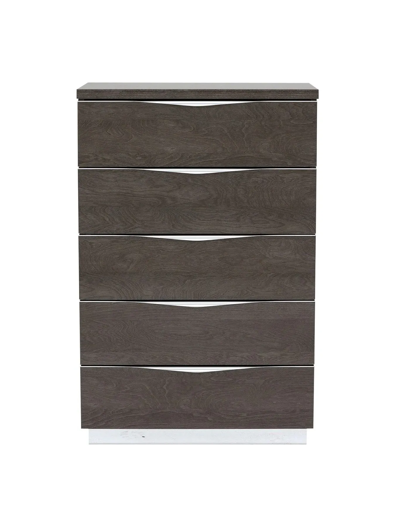 5-Drawer Tallboy Chest - Grey