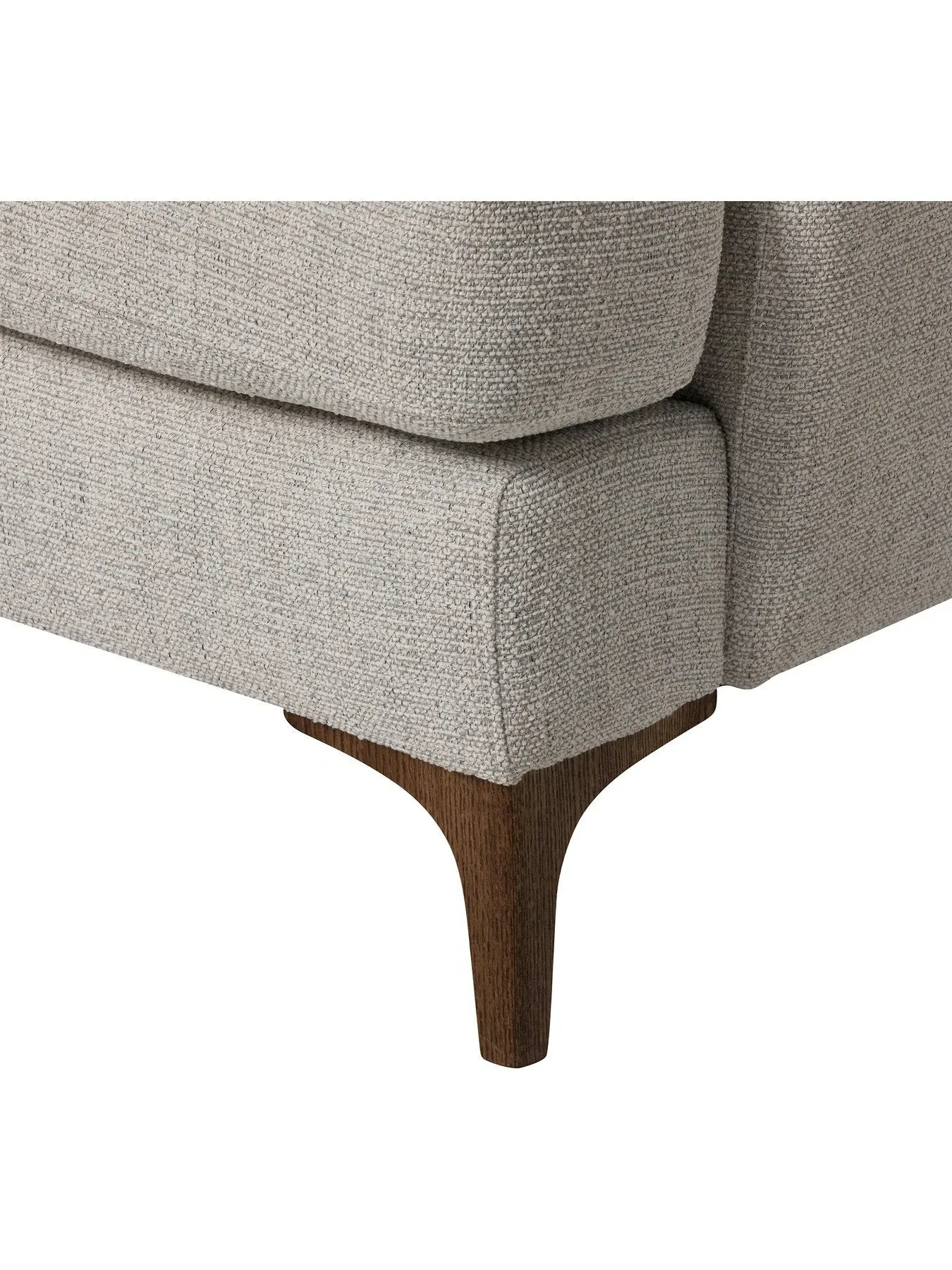 5-Seater Corner Sofa Left Hand - Neutral, Fabric