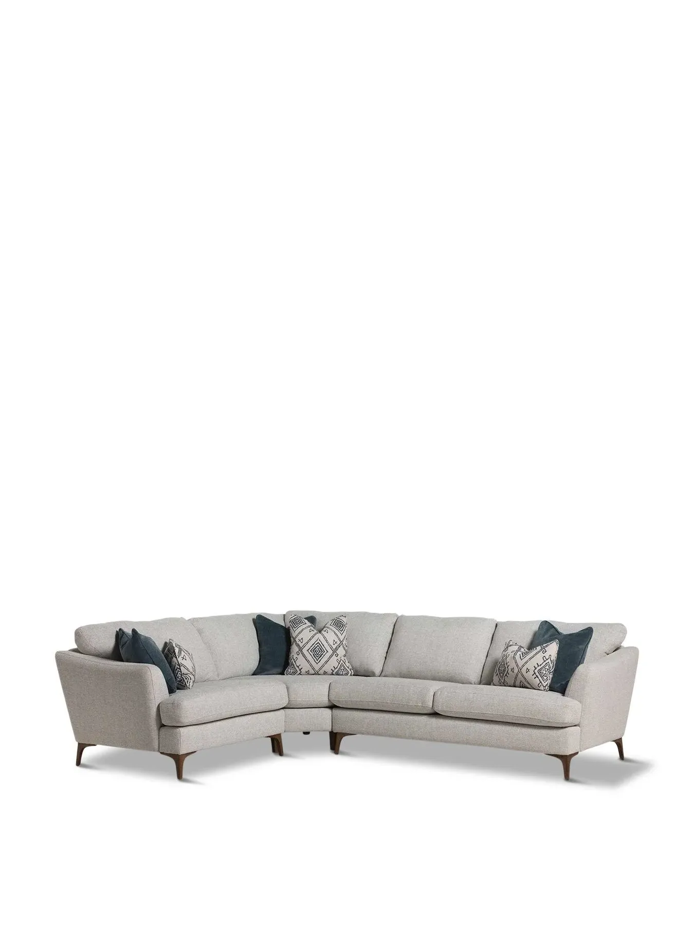 5-Seater Corner Sofa Left Hand - Neutral, Fabric image