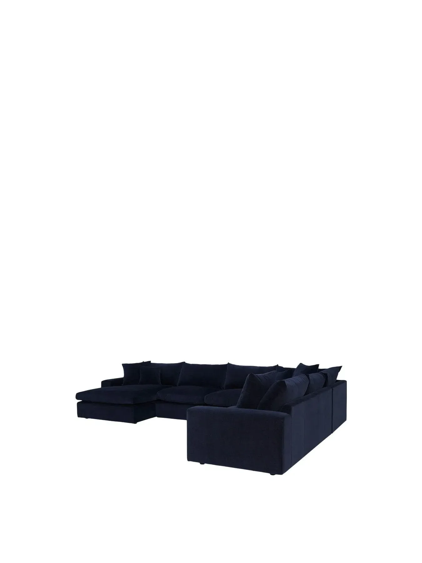 5-Seater Corner Sofa Modular - Blue