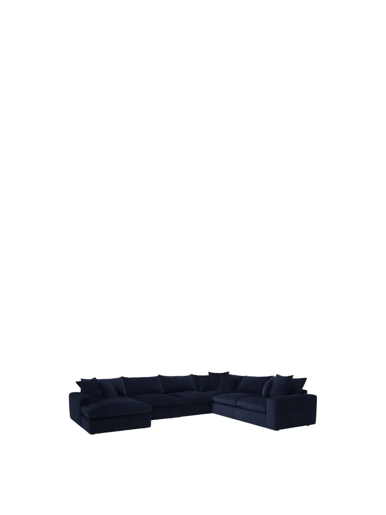 5-Seater Corner Sofa Modular - Blue