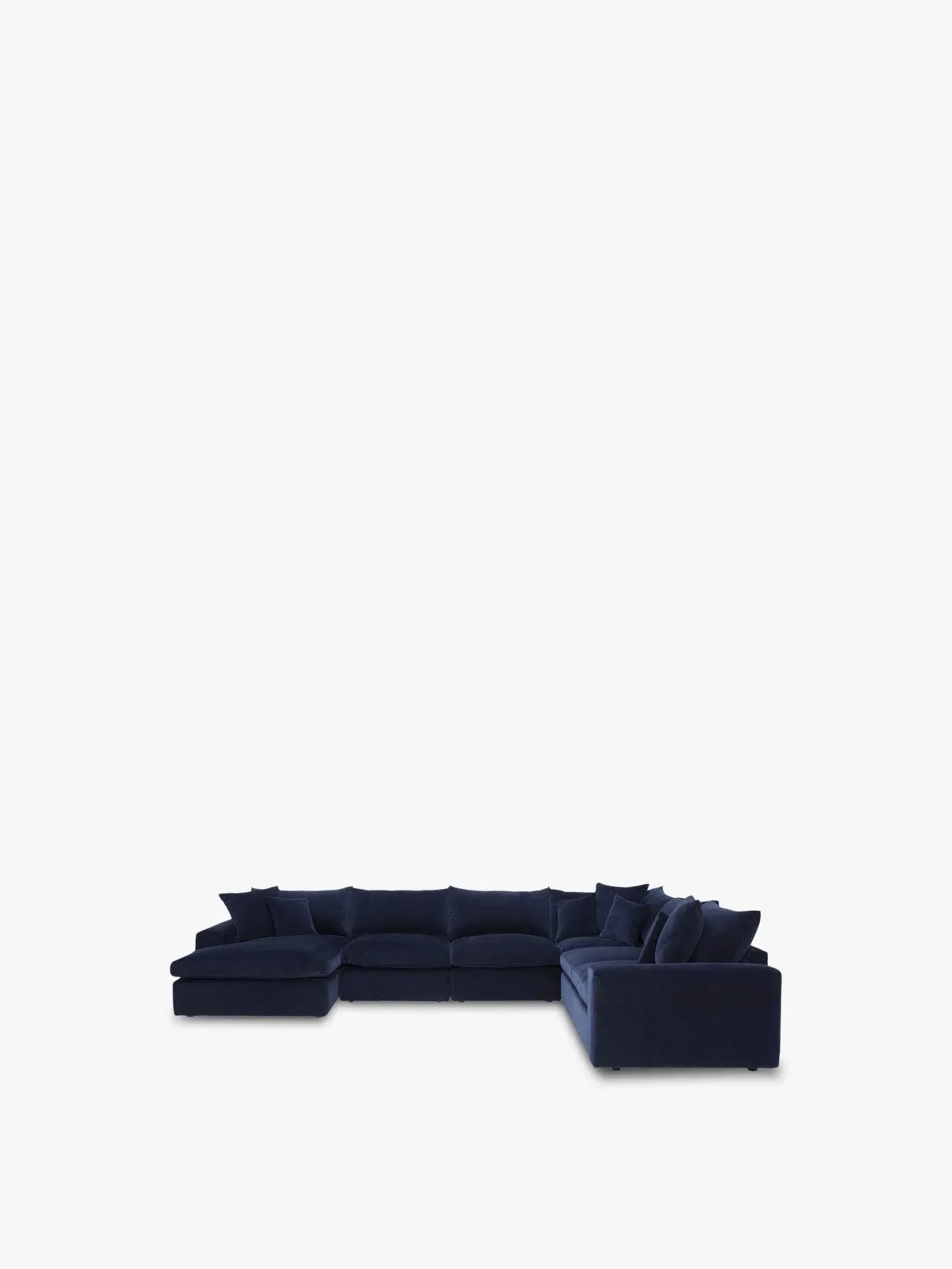 5-Seater Corner Sofa Modular - Blue image