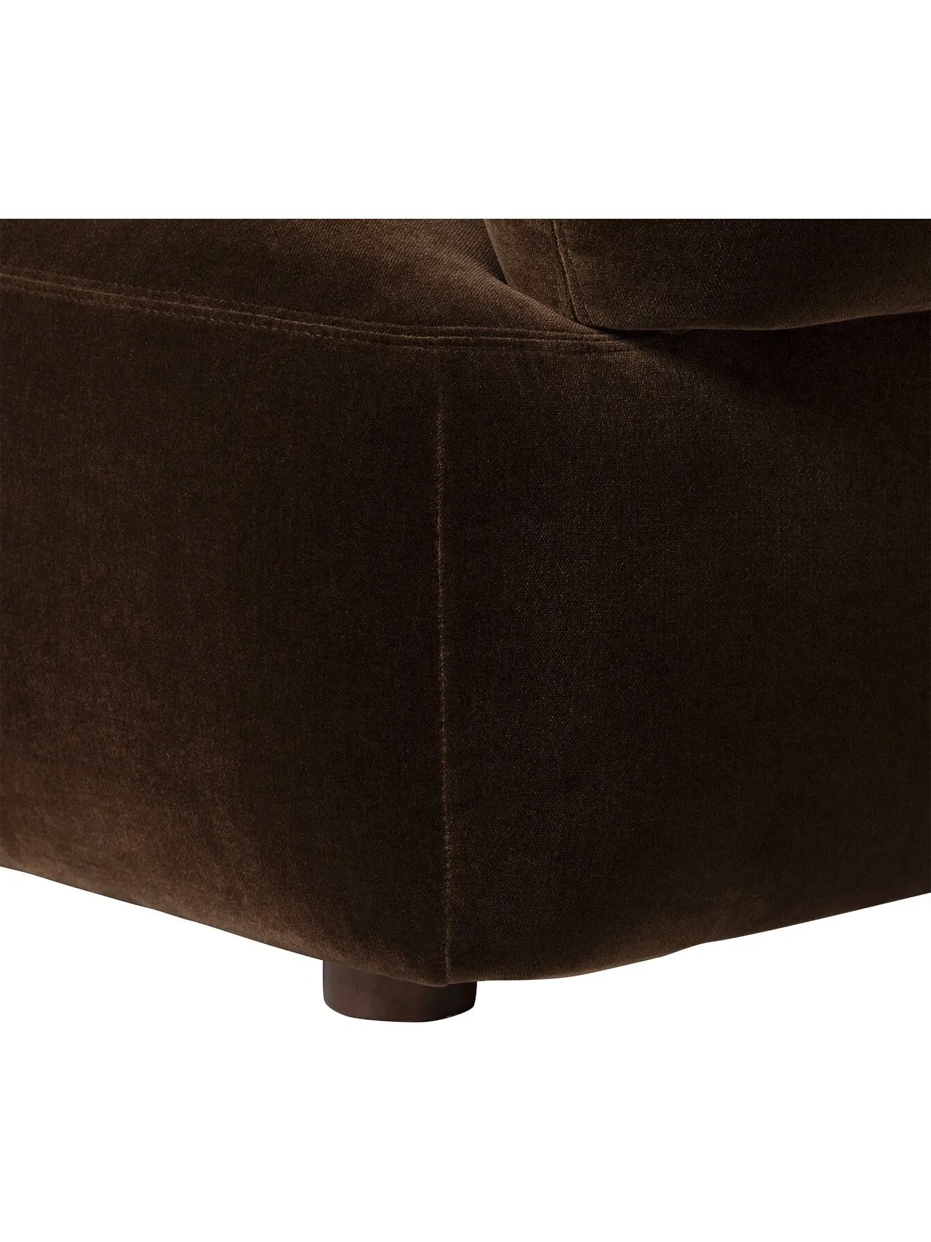 5-Seater Corner Sofa with Spring Suspension - Brown