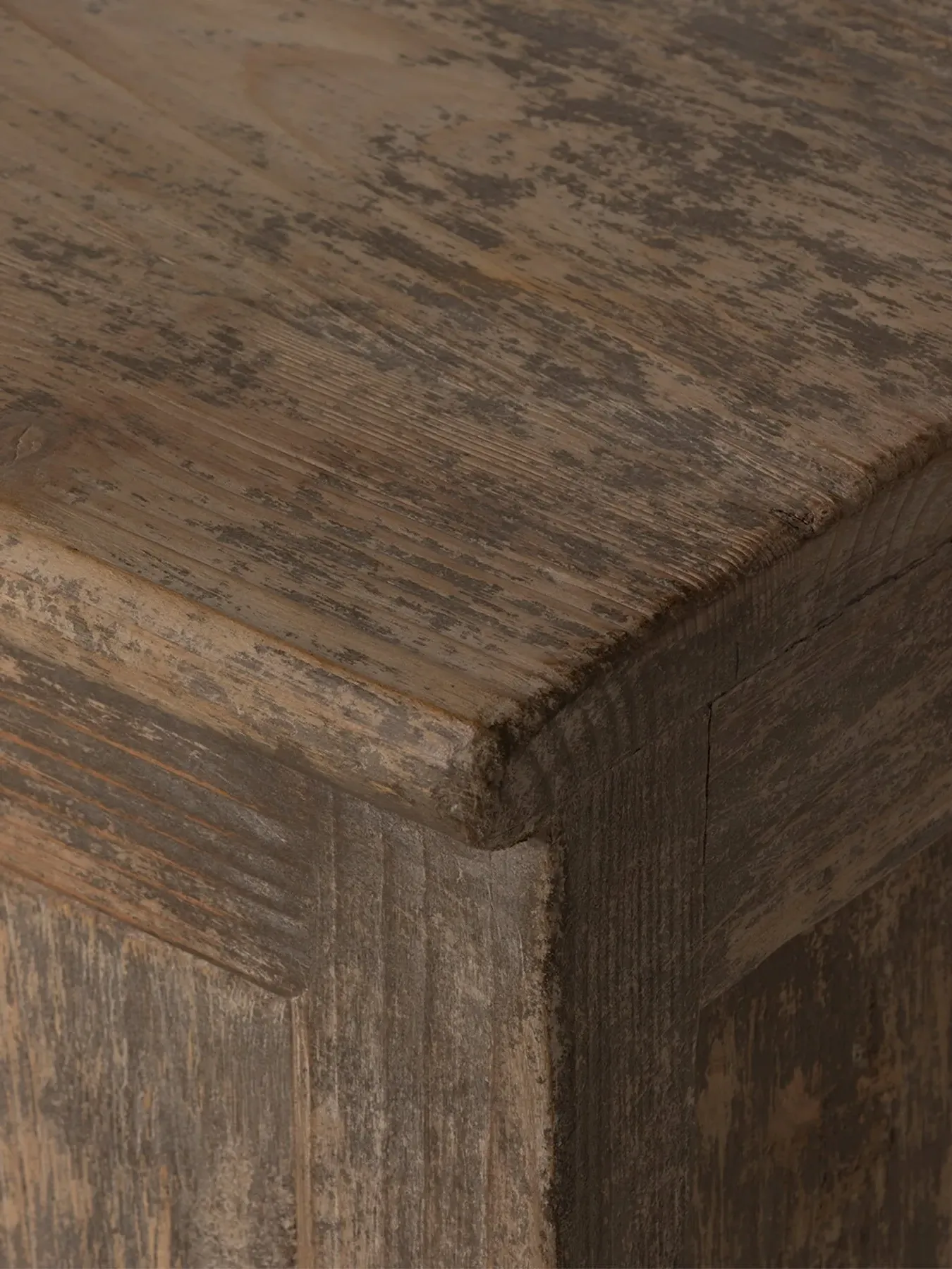 6-Door Cabinet with Storage - Brown, Pine Wood