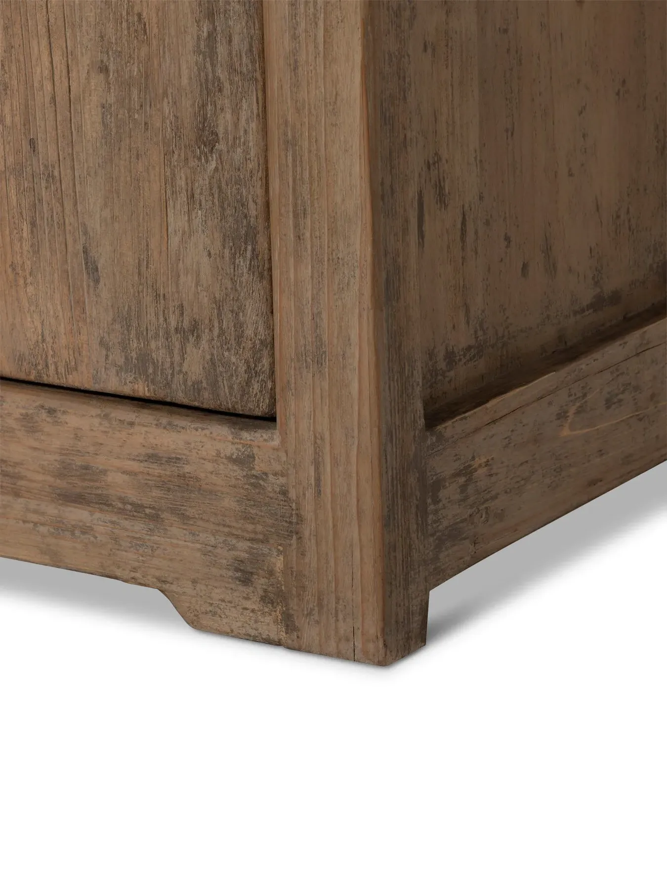 6-Door Cabinet with Storage - Brown, Pine Wood
