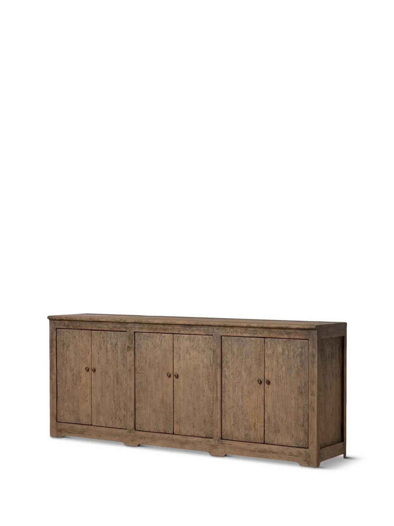 6-Door Cabinet with Storage - Brown, Pine Wood image