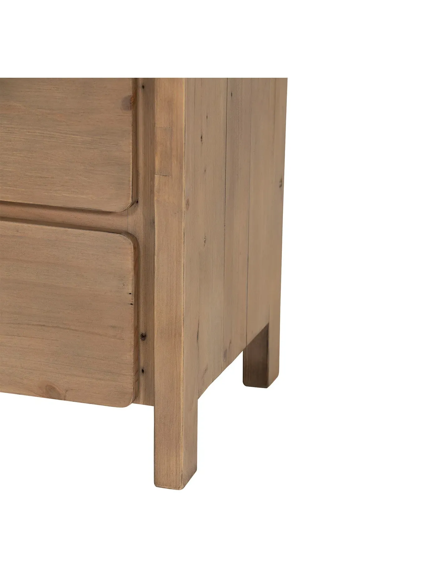 6-Drawer Tall Boy Chest - Brown, Reclaimed Wood
