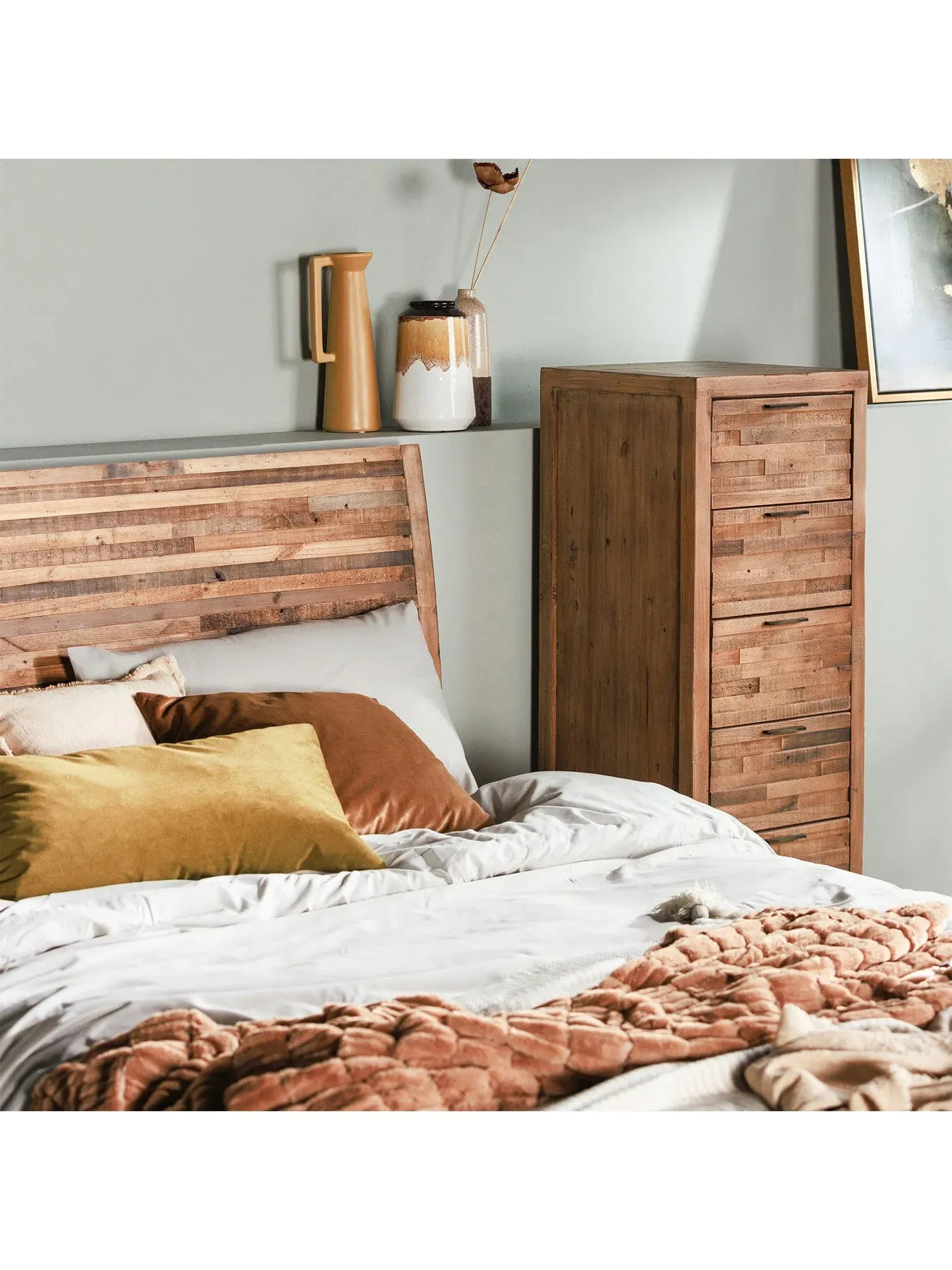 6-Drawer Tallboy Storage - Oakland, Reclaimed Wood