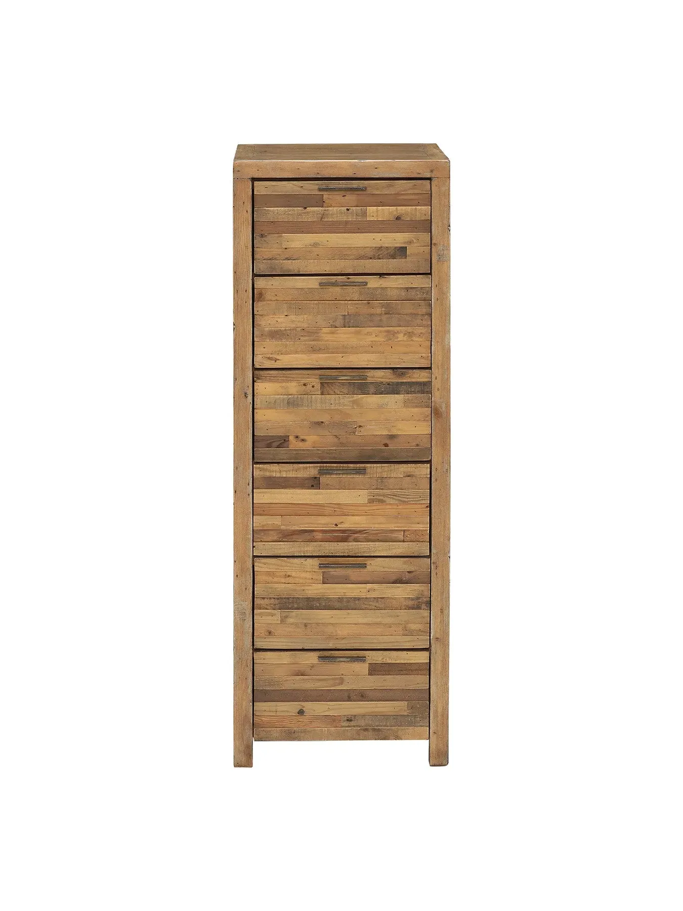 6-Drawer Tallboy Storage - Oakland, Reclaimed Wood