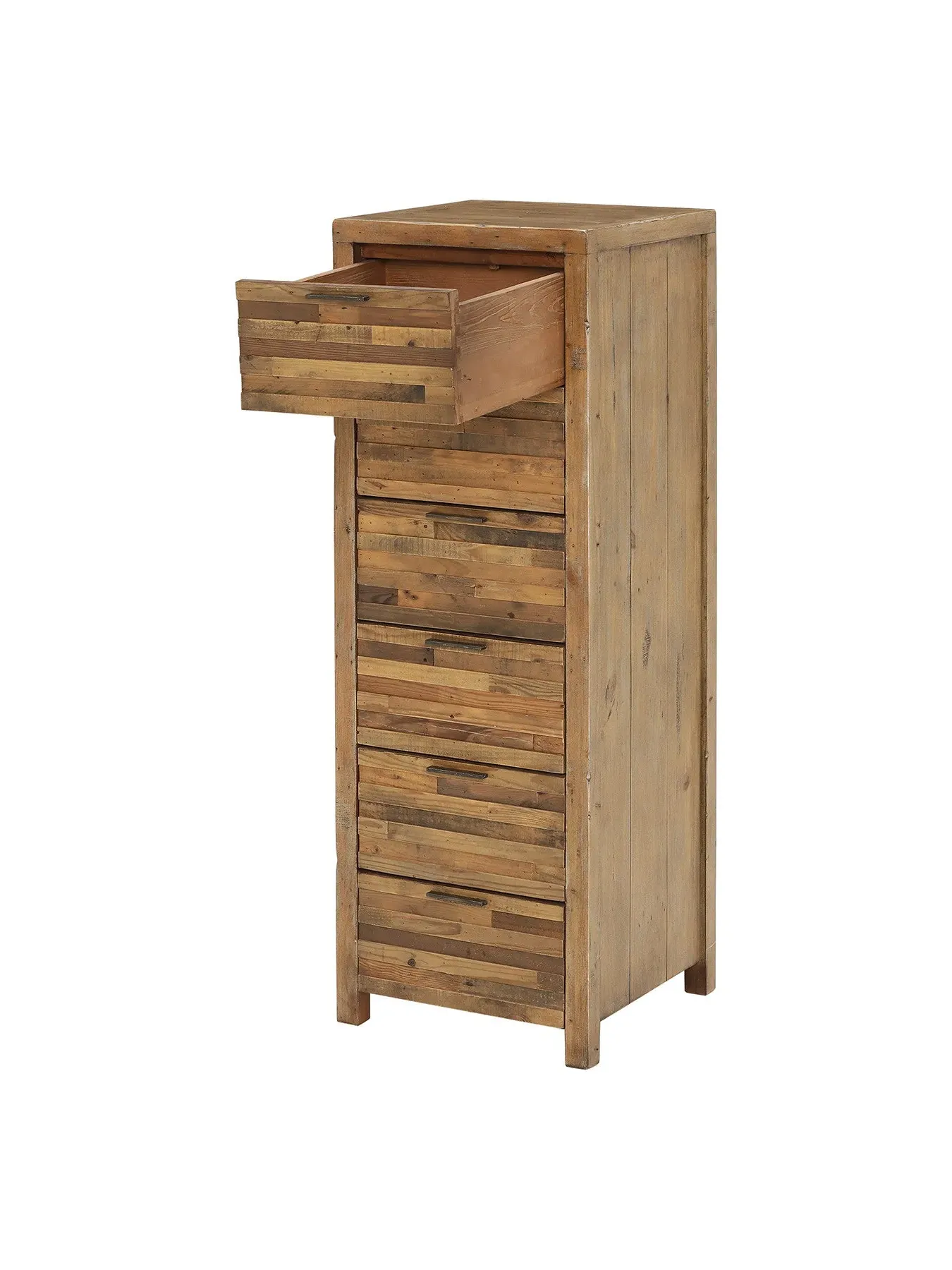 6-Drawer Tallboy Storage - Oakland, Reclaimed Wood