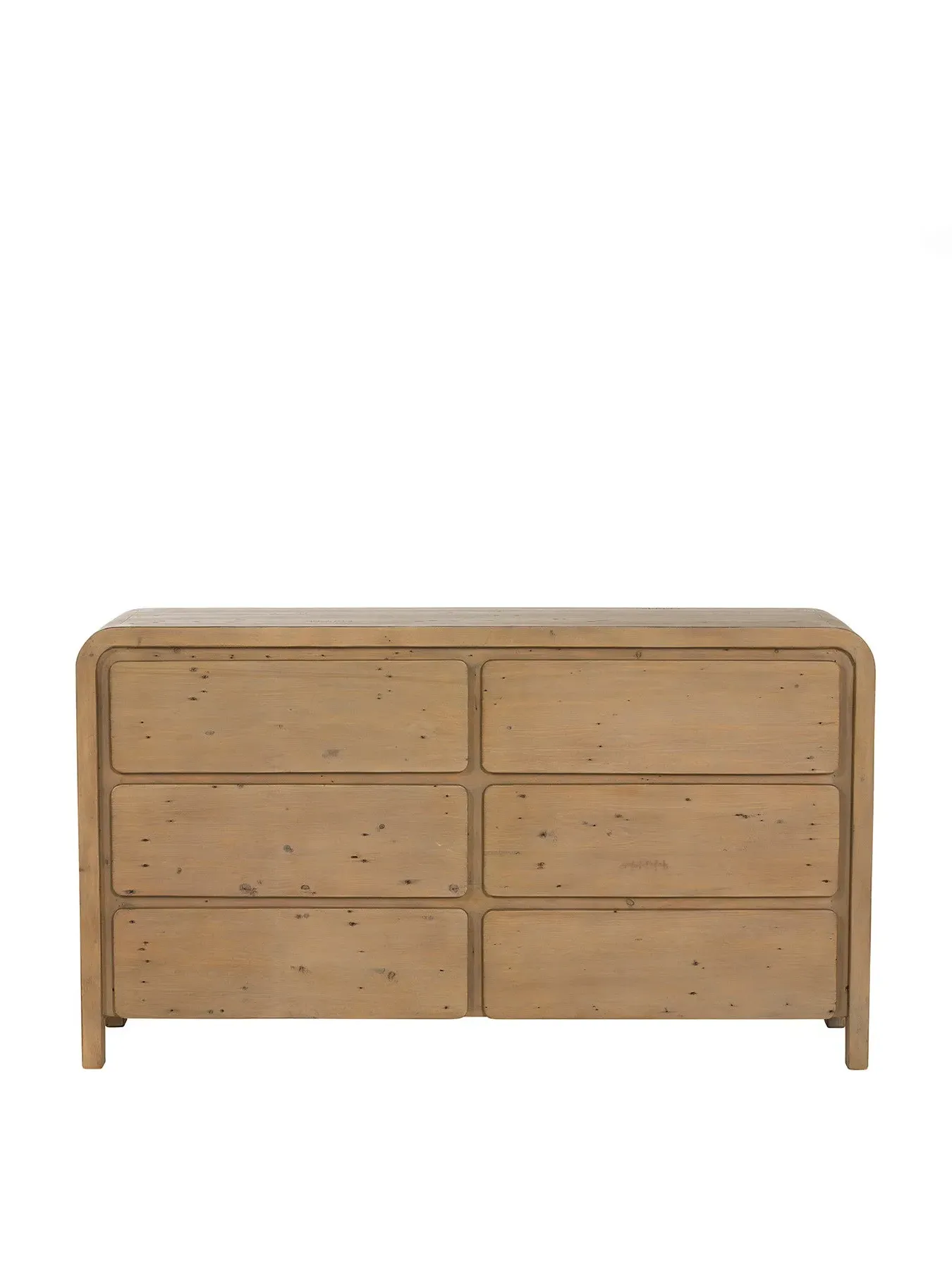 6 Drawer Wide Dresser - Brown, Reclaimed Wood
