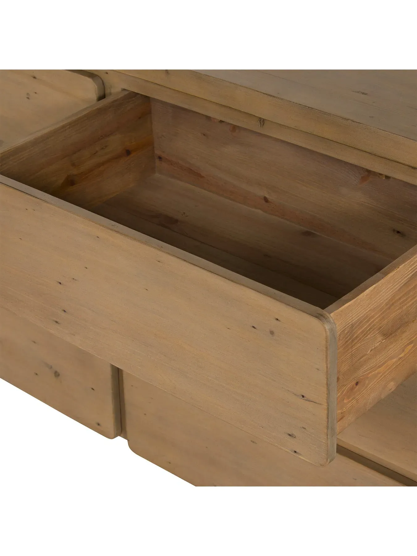 6 Drawer Wide Dresser - Brown, Reclaimed Wood